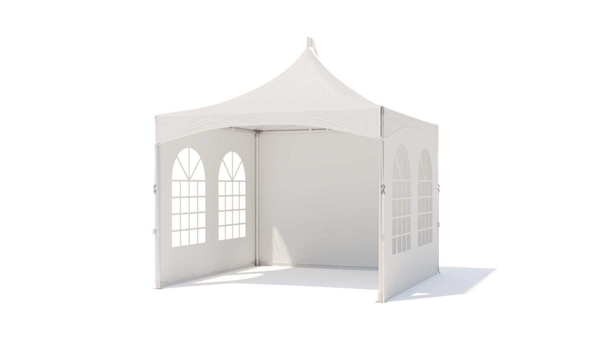 Pagoda tent keder round pole - incl sidewalls - 3x3m Print