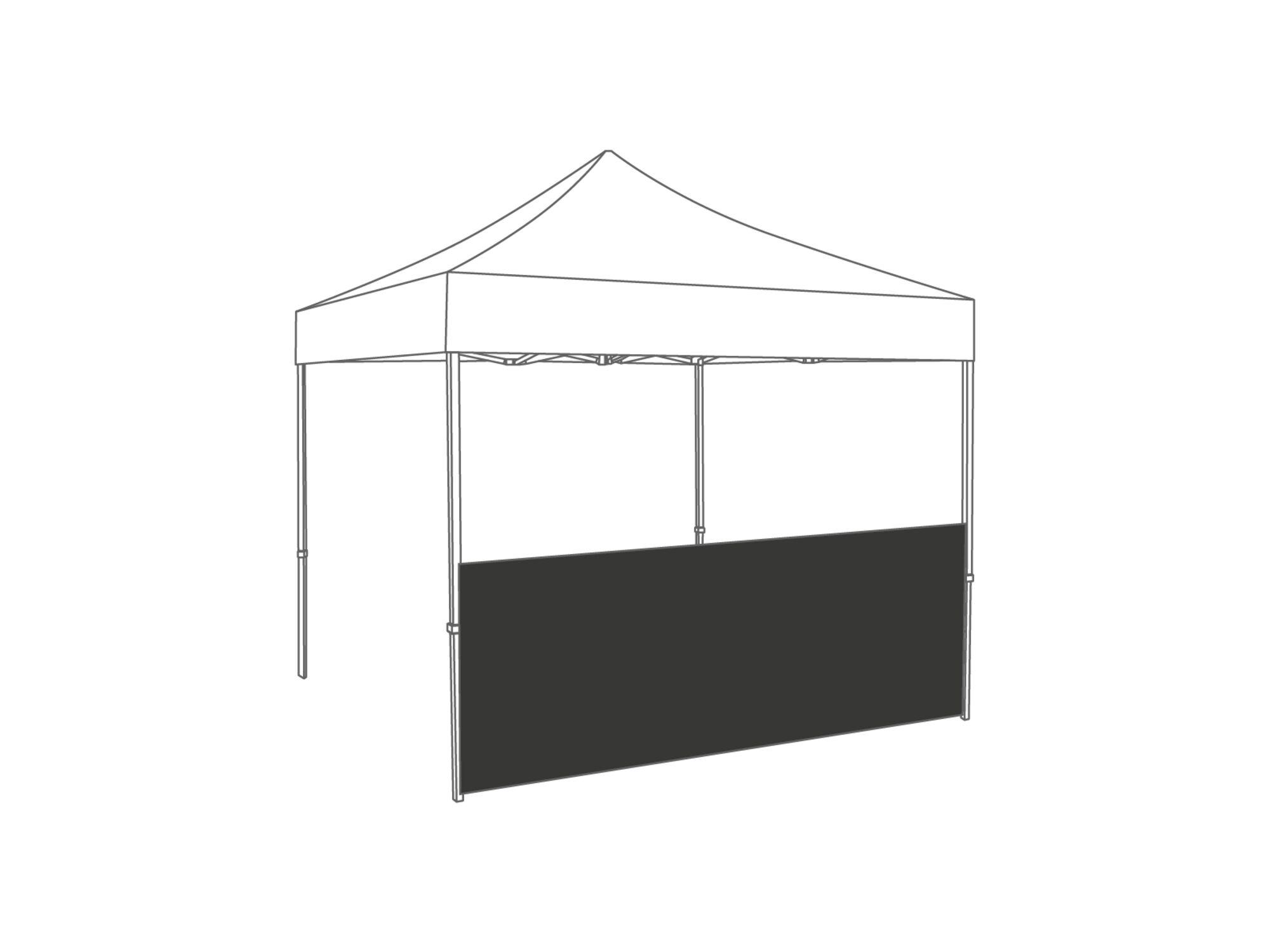 Folding tent Half wall - 3m - Anthracite