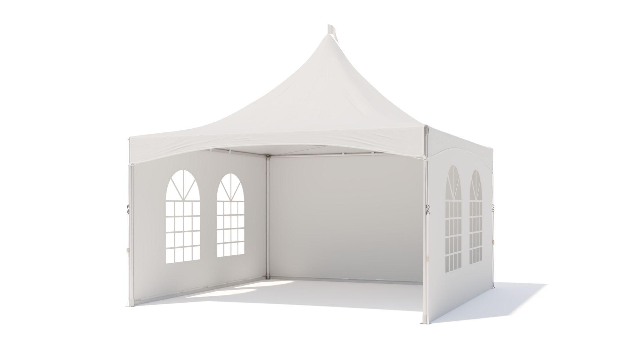 Pagoda tent keder round pole - incl sidewalls - 4x4m Print