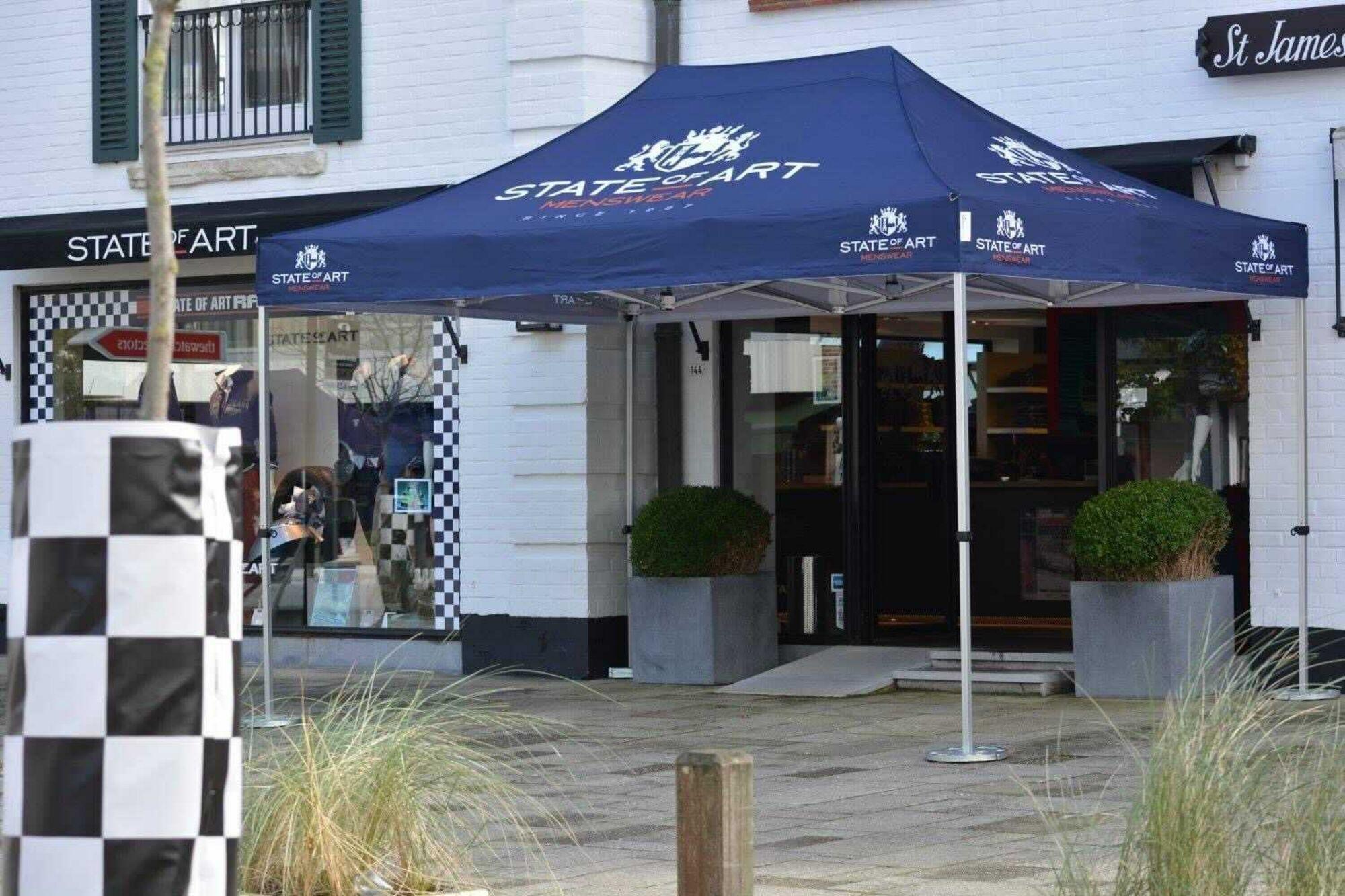 Folding tent AluForce with roof - 2x3m - Polyester Anthracite