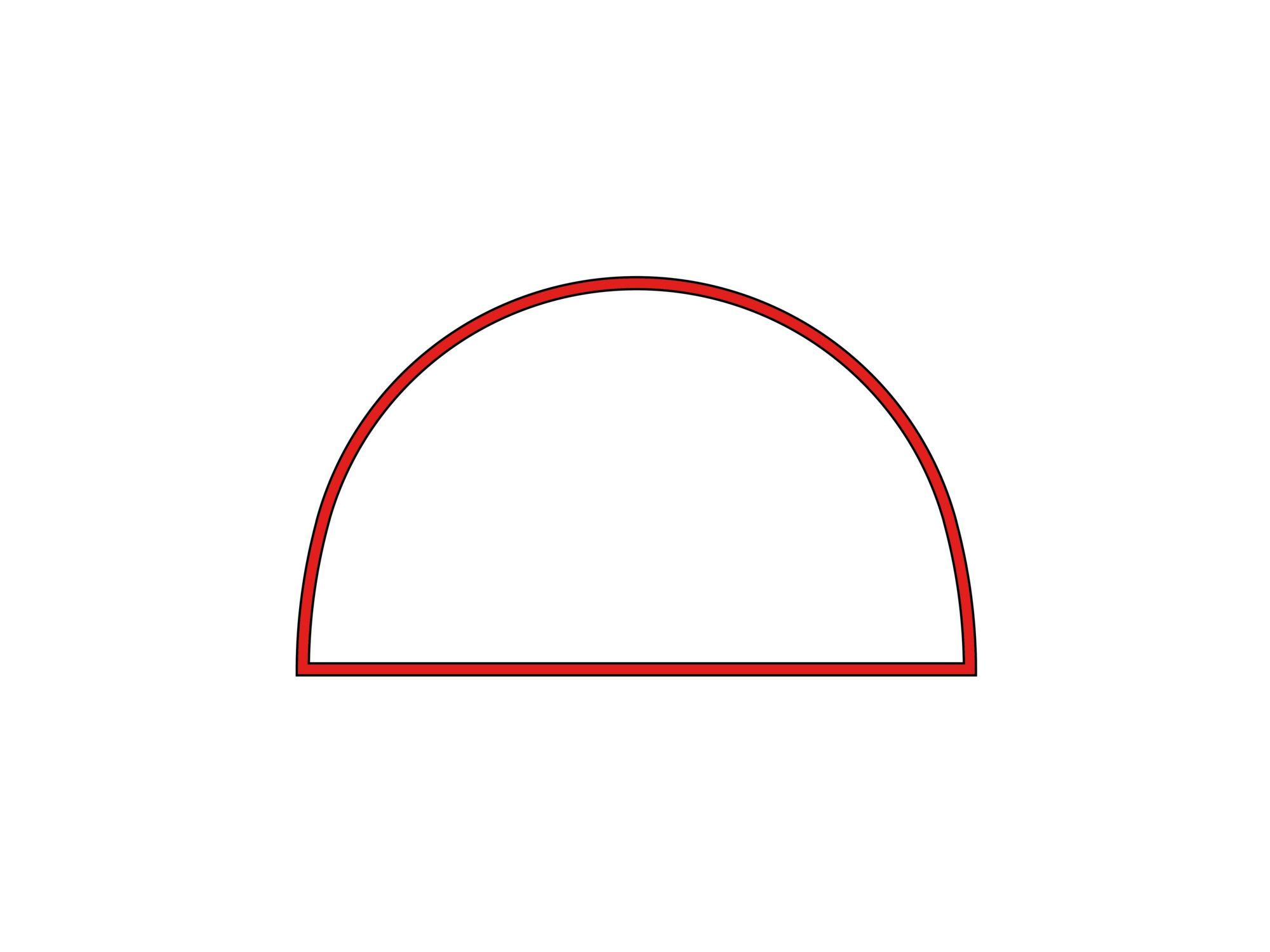 Tente gonflable Globe Paroi fenêtre panoramique - 5m Rouge