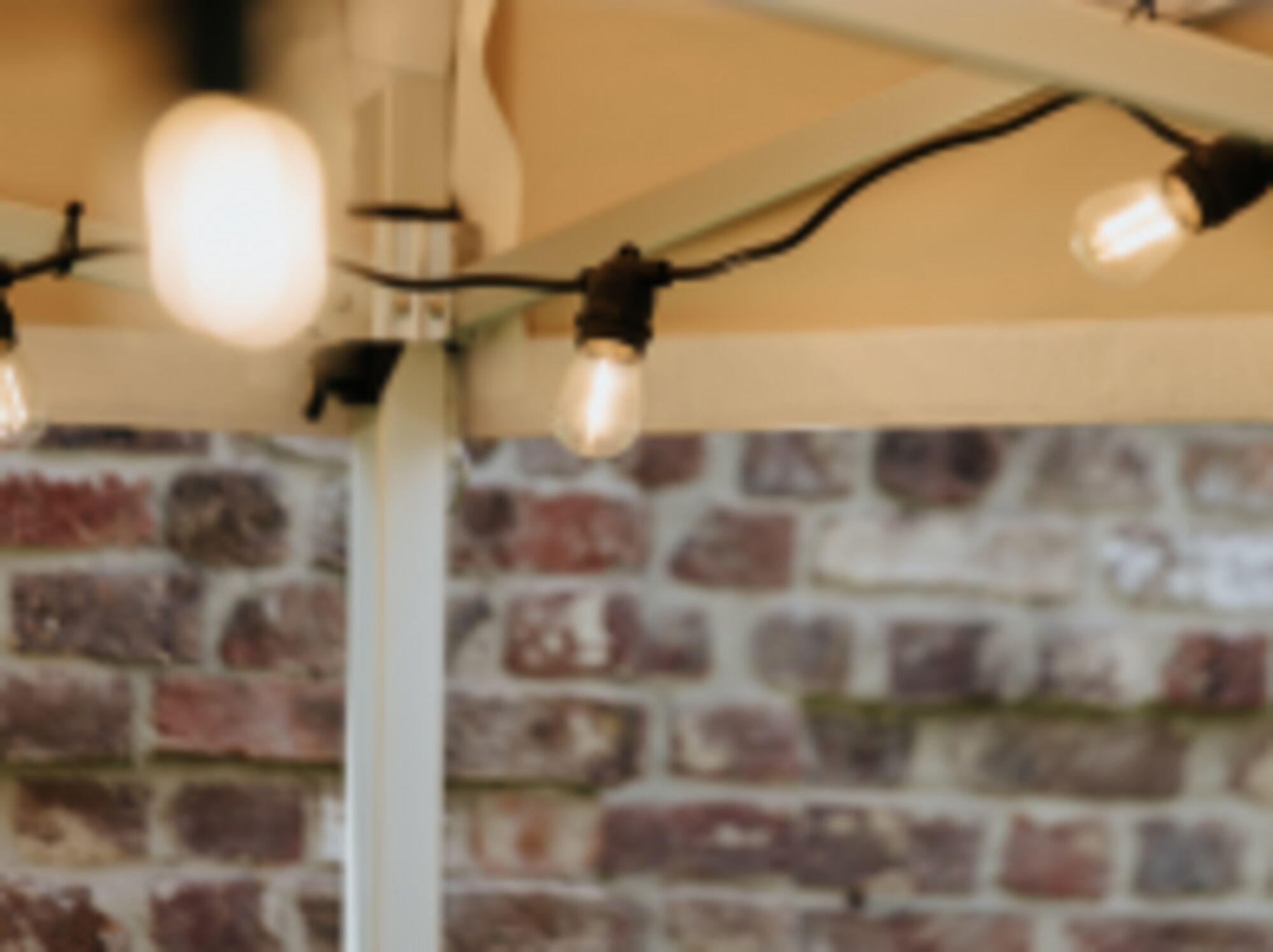Føro Vintage string light warm white - set of 10 meter with 20 plastic led light bulbs
