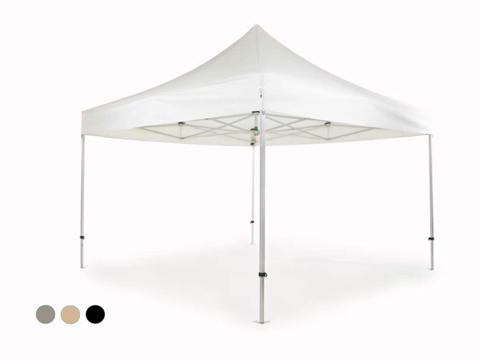 Carpa plegable AluForce con techo de PVC- 4x4m blanco