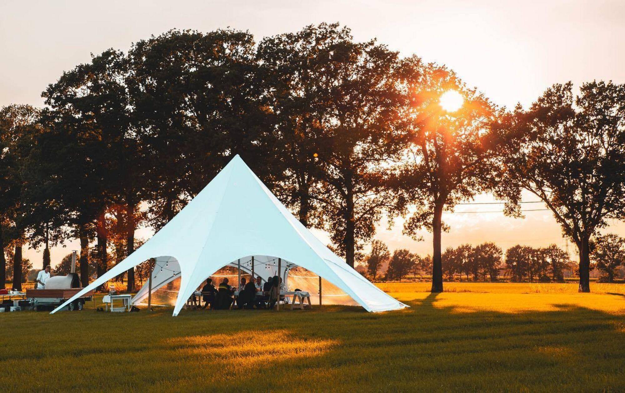 Stertent StellarLite - set 14 m - polyester Wit