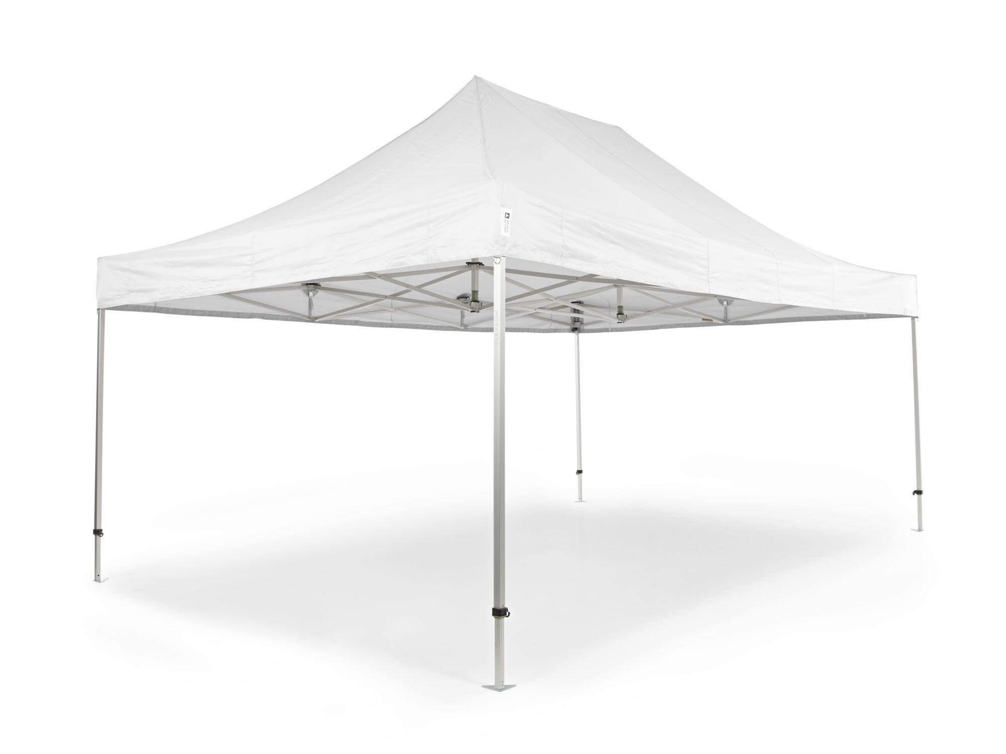 Folding tent AluForce with roof - 4x6m - Polyester White