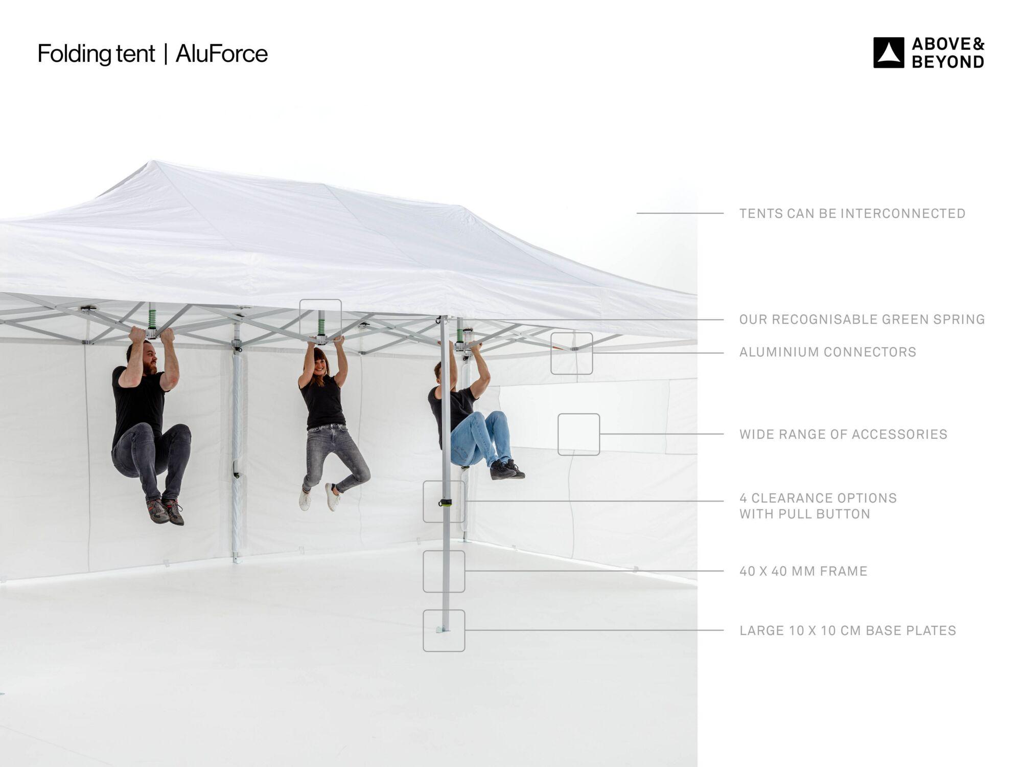 Folding tent AluForce with roof