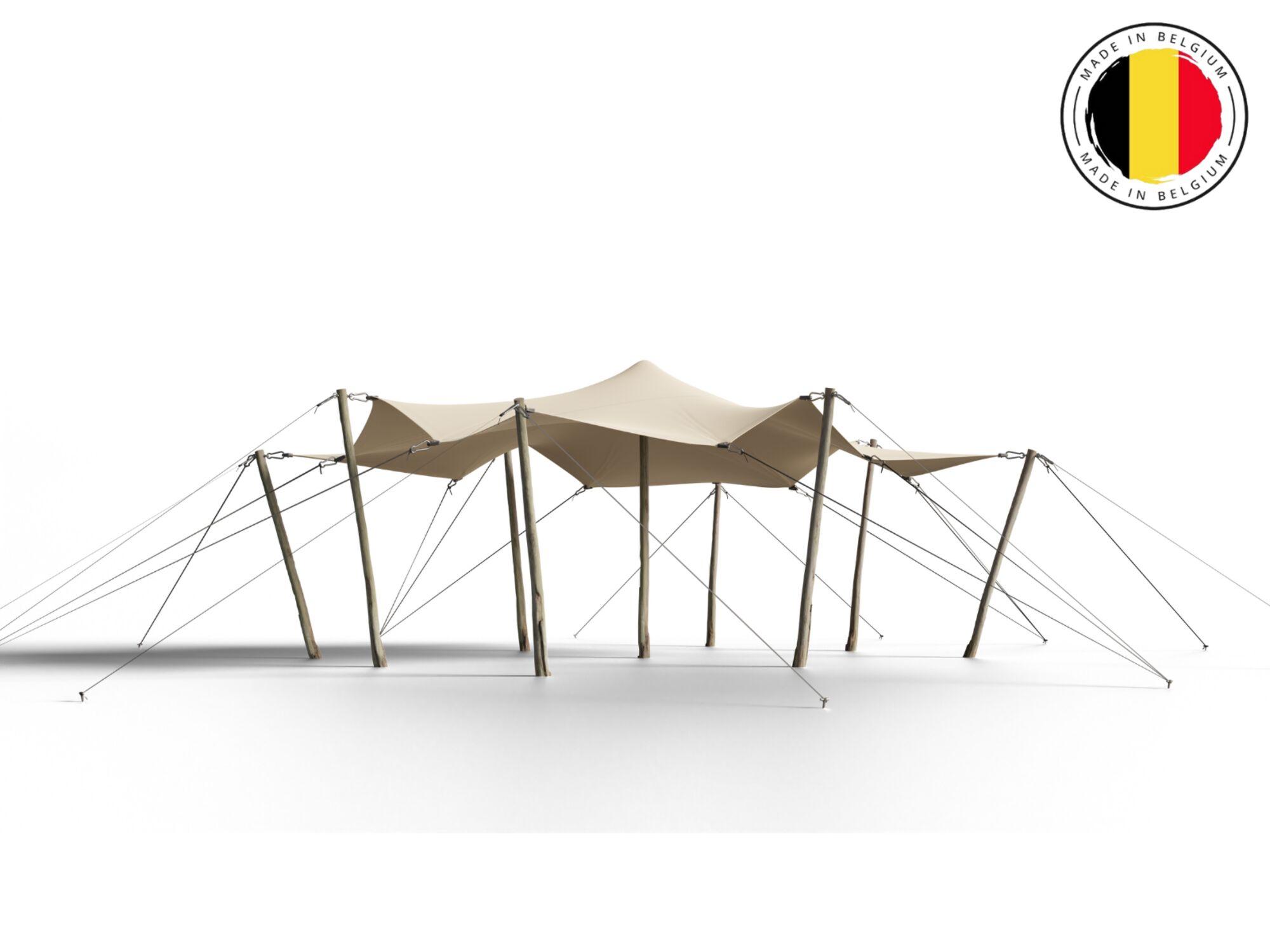 Stretch tent 6,5 x 5 no background