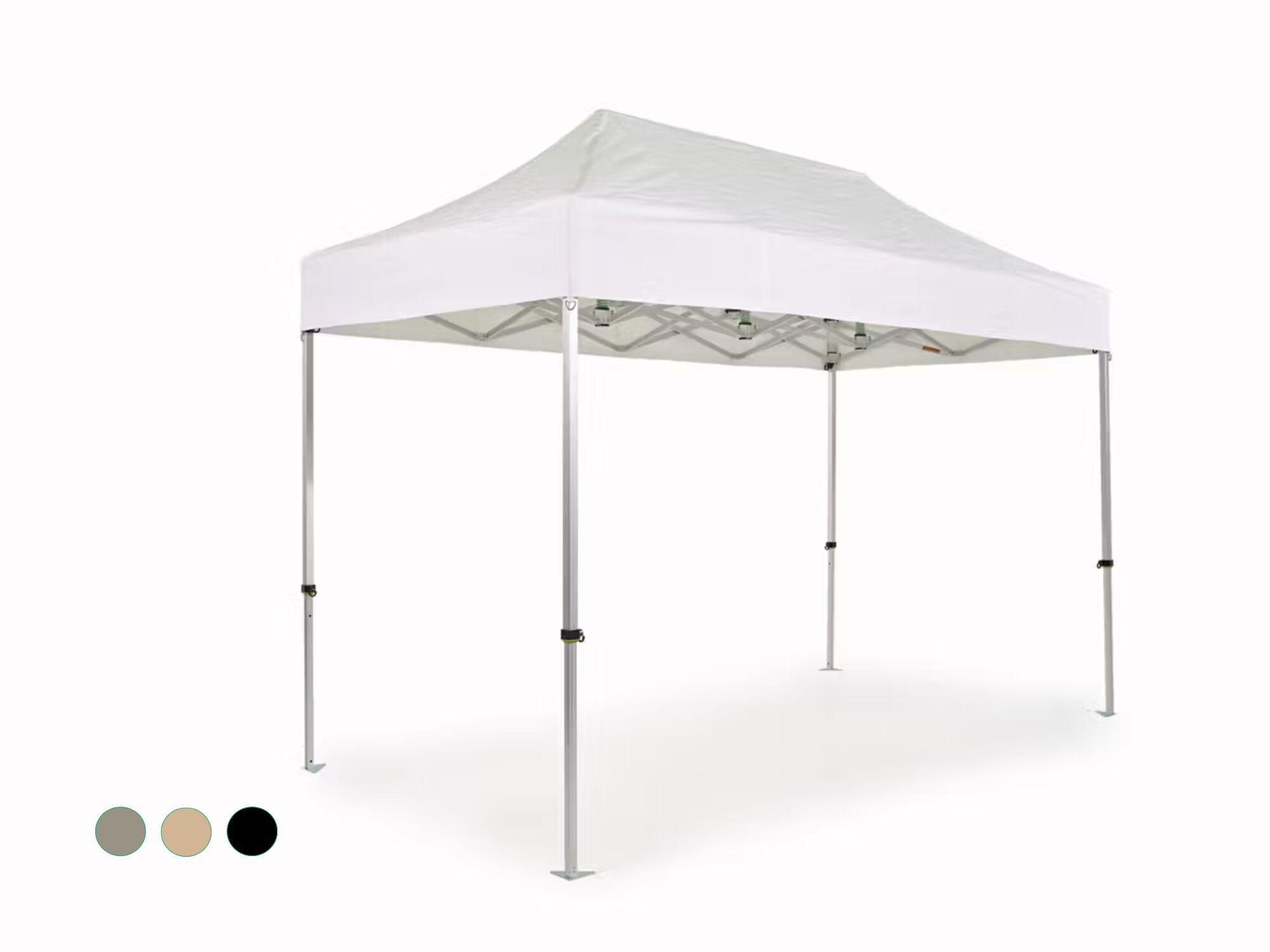 Carpa plegable AluForce con techo de PVC- 2x4m blanco