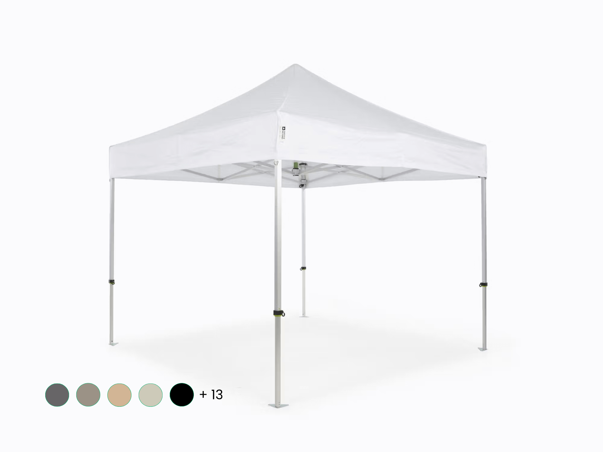 Carpa plegable AluForce con techo de poliéster - 2,5X2,5m blanco