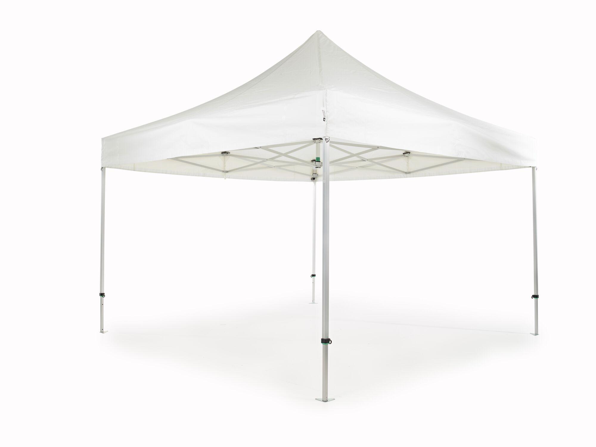 Folding tent AluForce with roof - 4x4m - PVC (matt) White