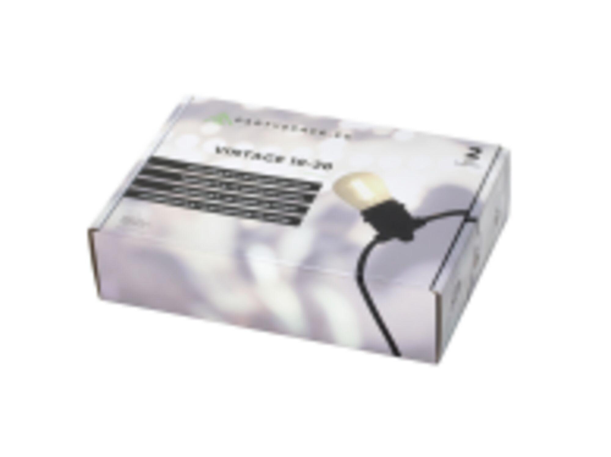 Føro Vintage string light warm white - set of 10 meter with 20 plastic led light bulbs