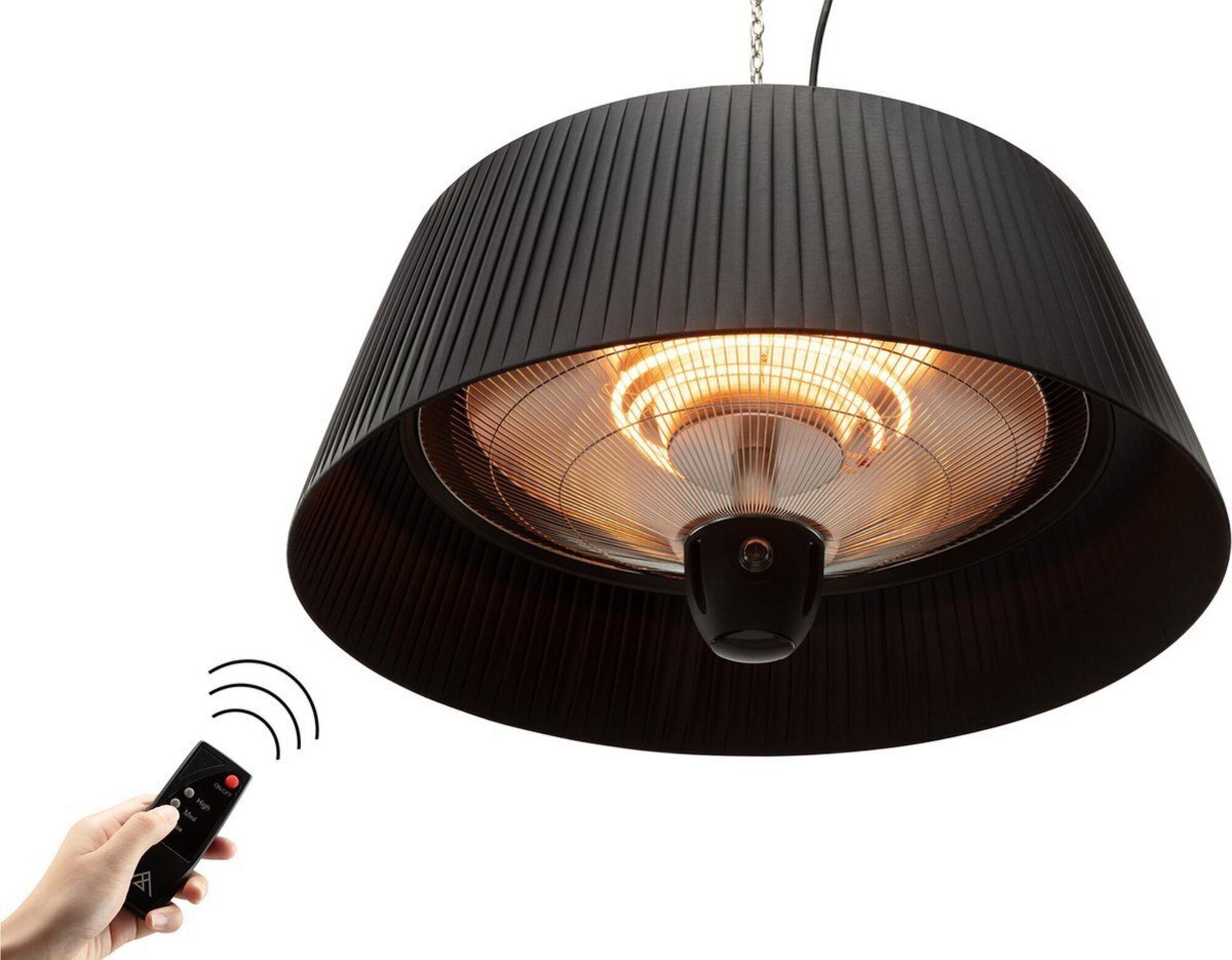 Føro Halo 2000 - Calefactor de terraza eléctrico - Negro