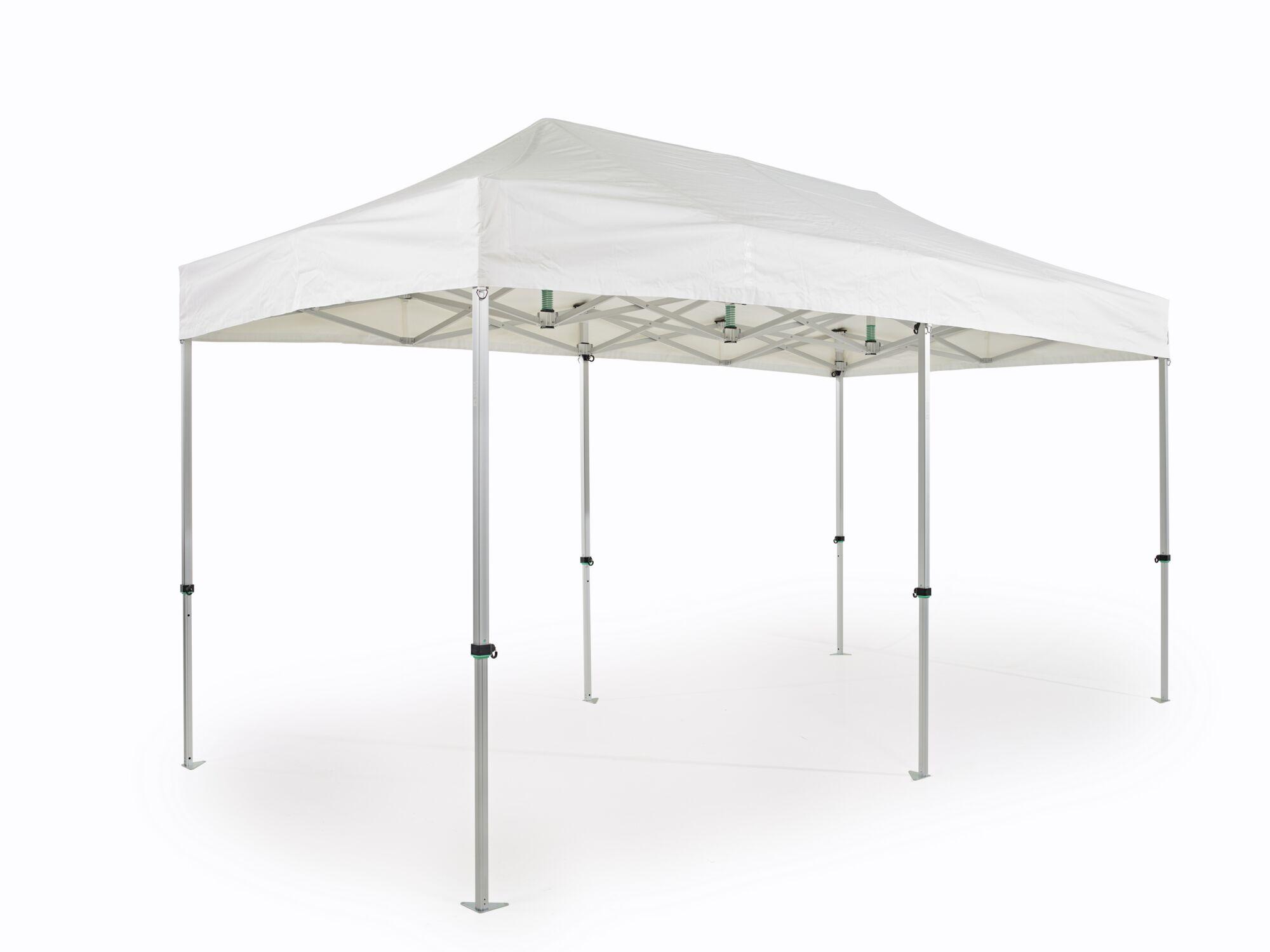 Folding tent AluForce with roof - 2,5x5m - PVC (matt) White