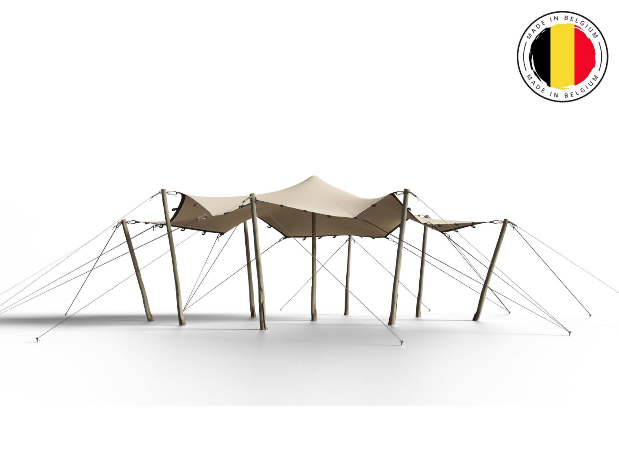 Stretch tent 6,5 x 5 no background