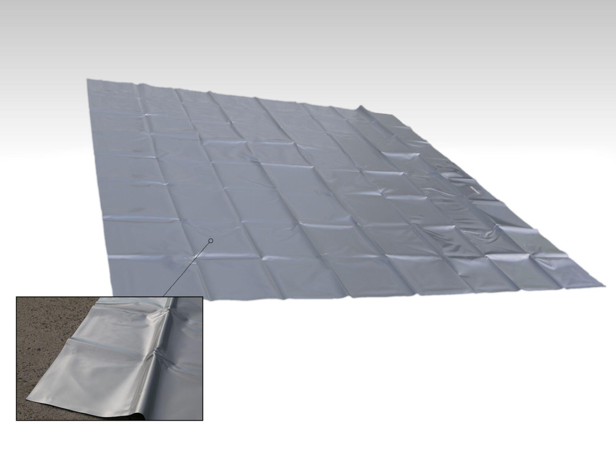 PVC Grondzeil 3x3m - Zilvergrijs