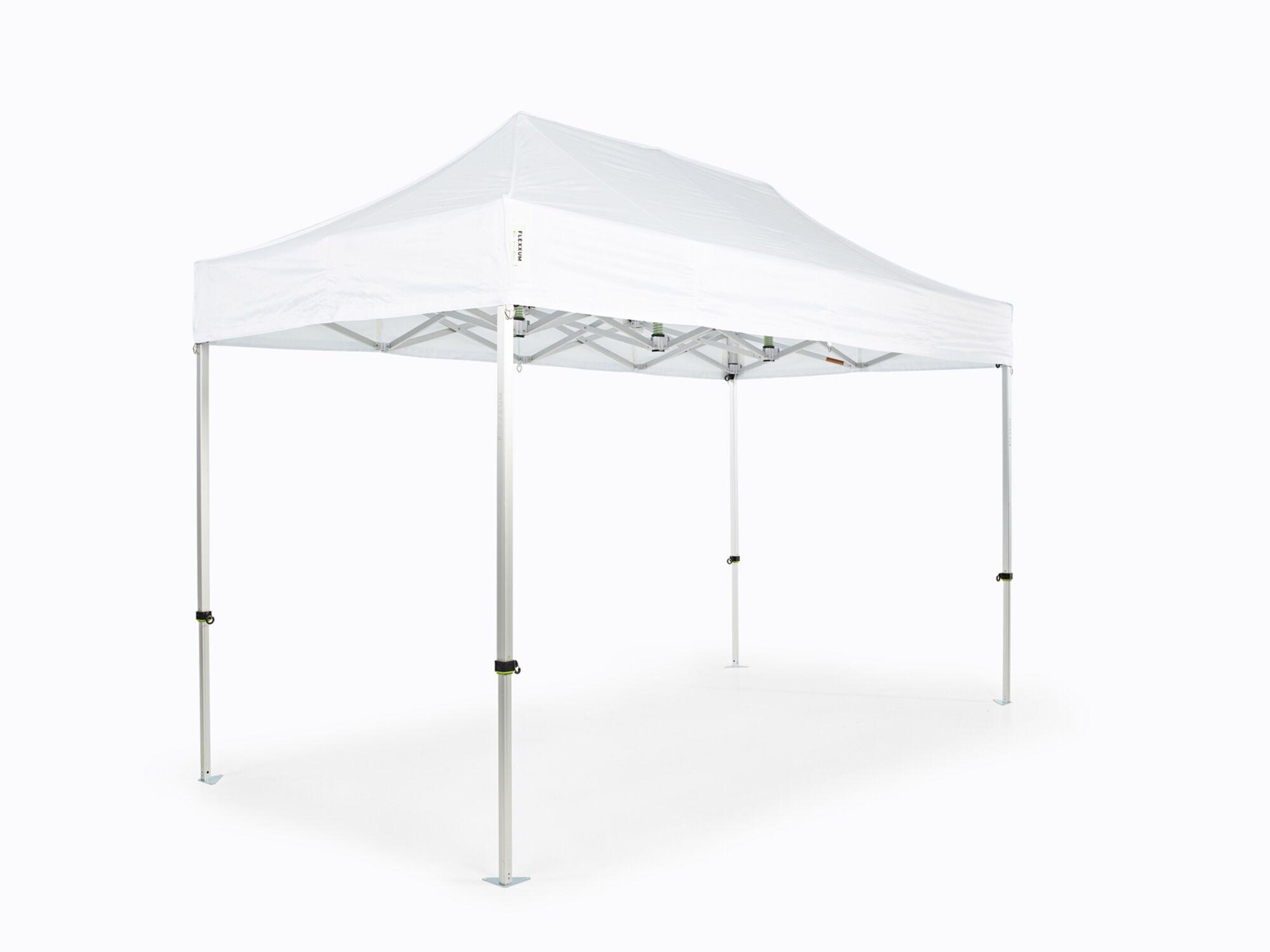 Folding tent AluForce with roof - 2x4m - Polyester White