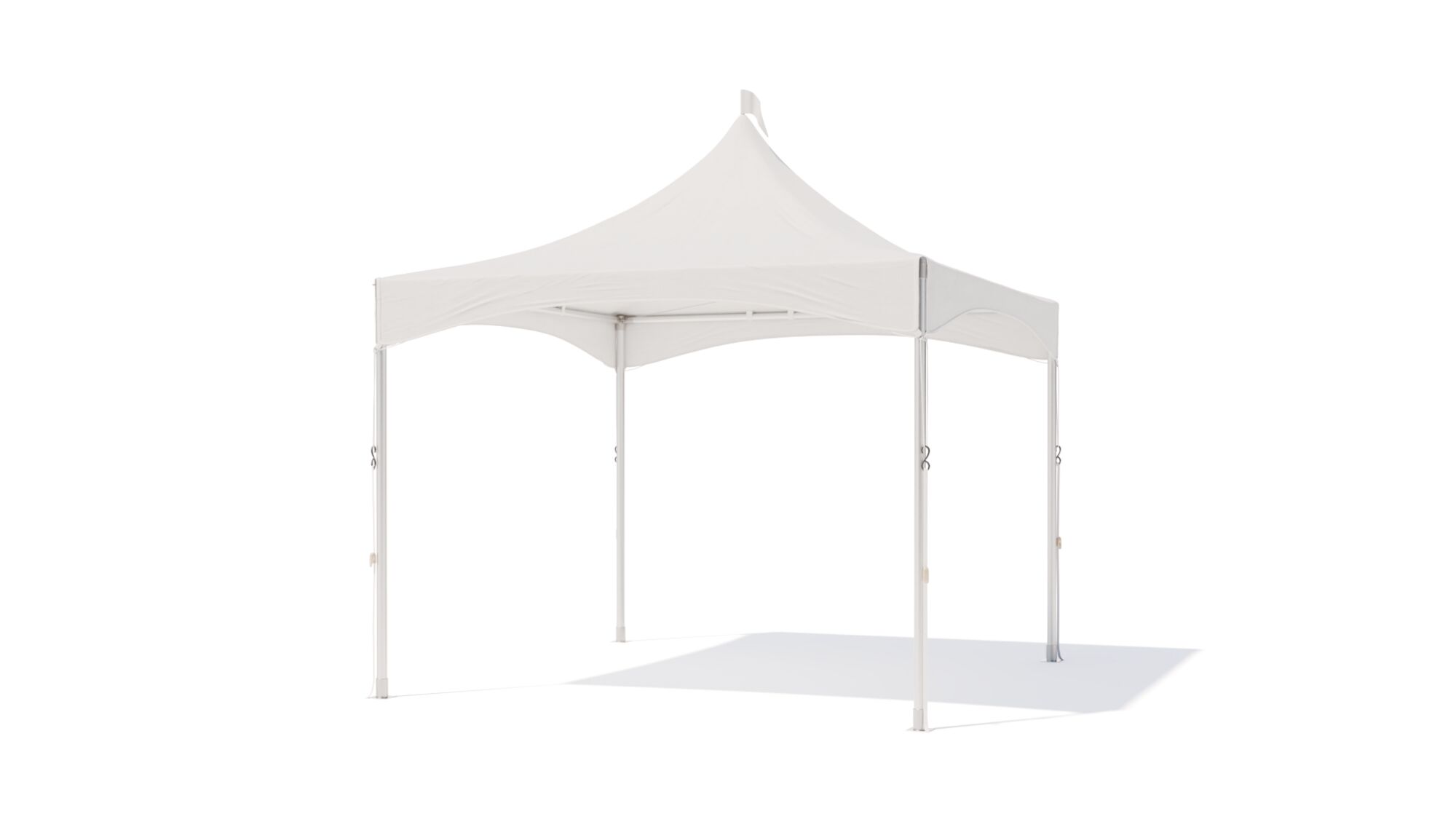 Pagoda tent keder round pole - without sidewalls - 3x3m Print