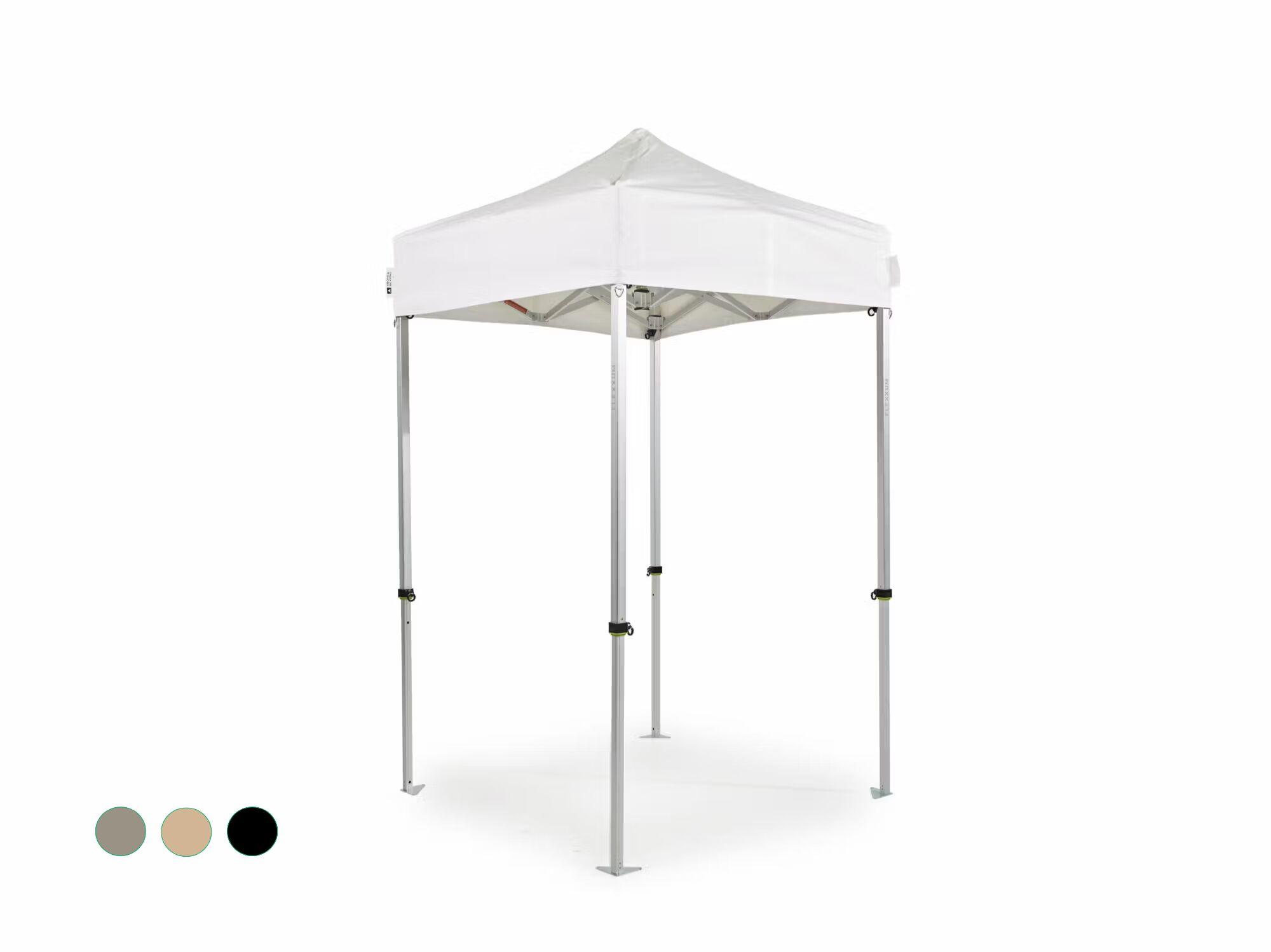 Carpa plegable AluForce con techo de PVC- 1,5x1,5m blanco