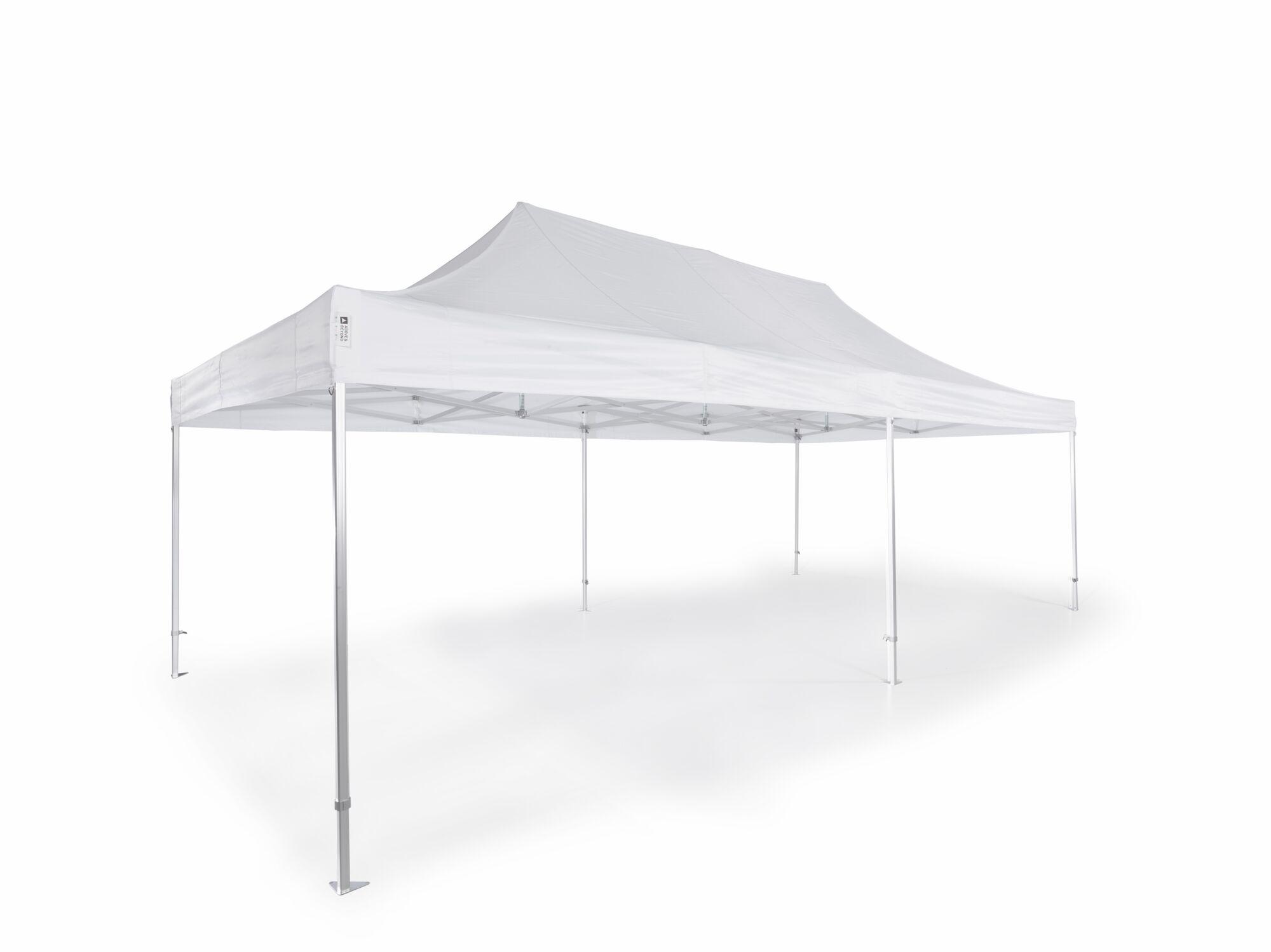 Folding tent AluLite with roof - 4x8m - Polyester White