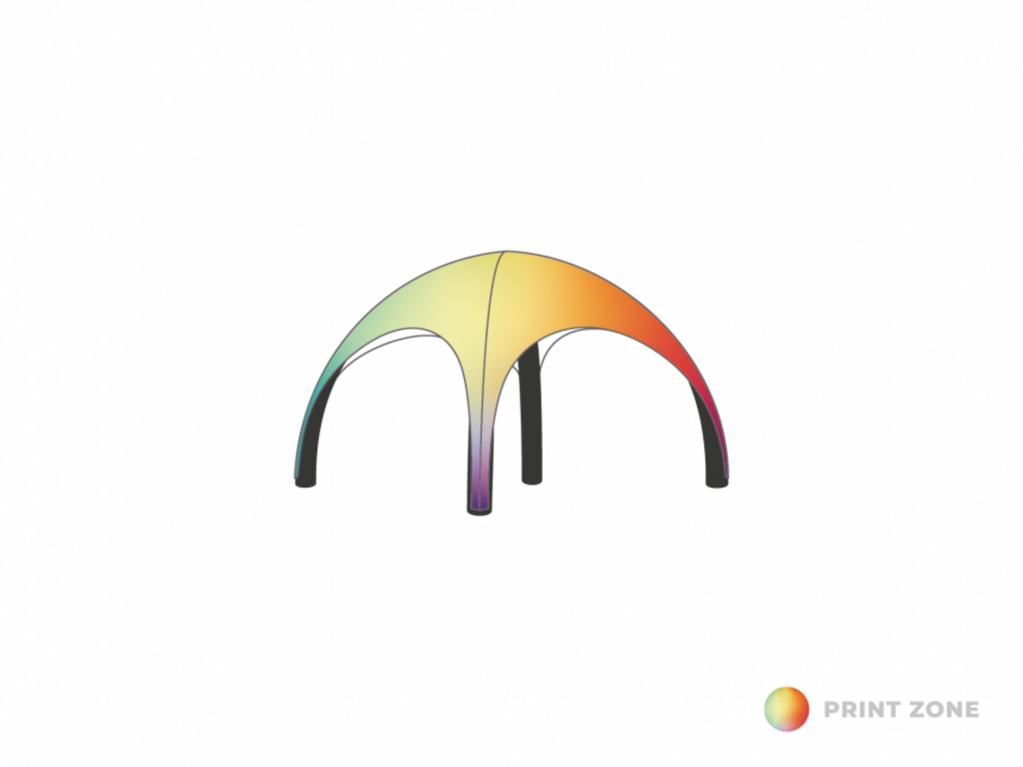 Inflatable tent Globe Roof 3x3 Print