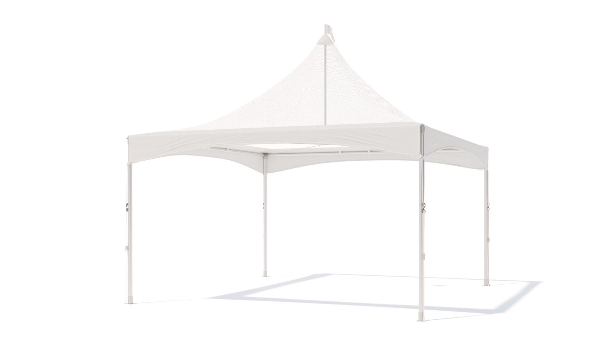 Pagoda tent keder with panorama roof printed - without sidewalls - 4x4m