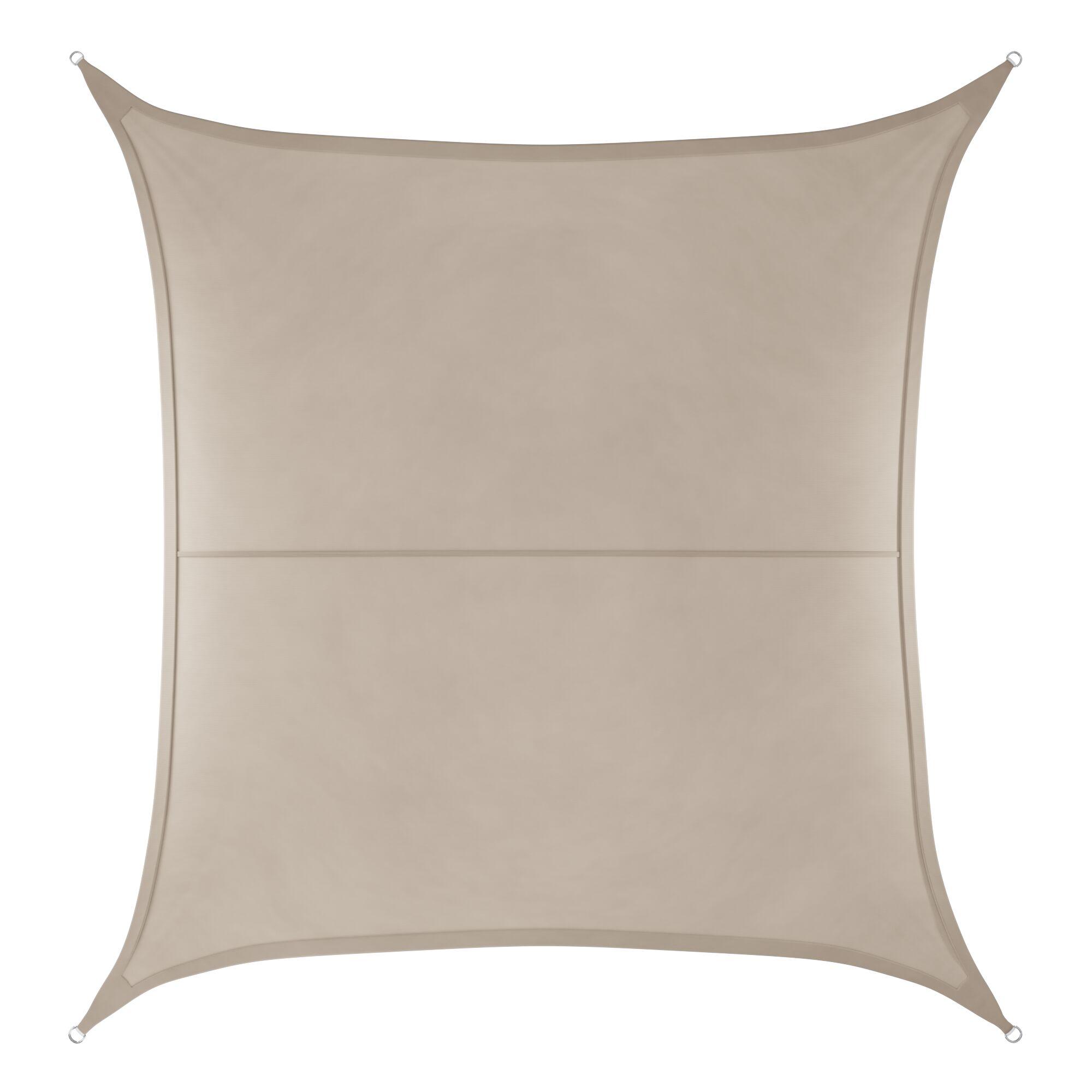 Shade sail - square - 4 x 4 m desert sand
