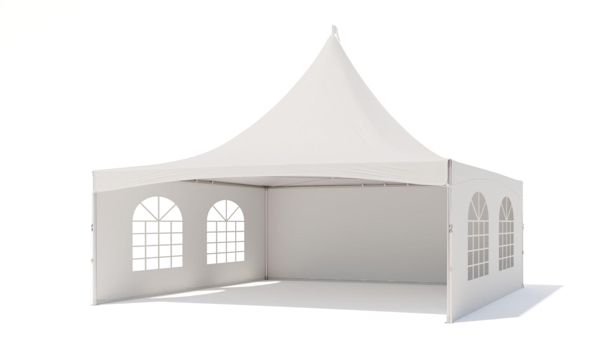 Pagoda tent keder round pole - incl sidewalls - 6x6m Print