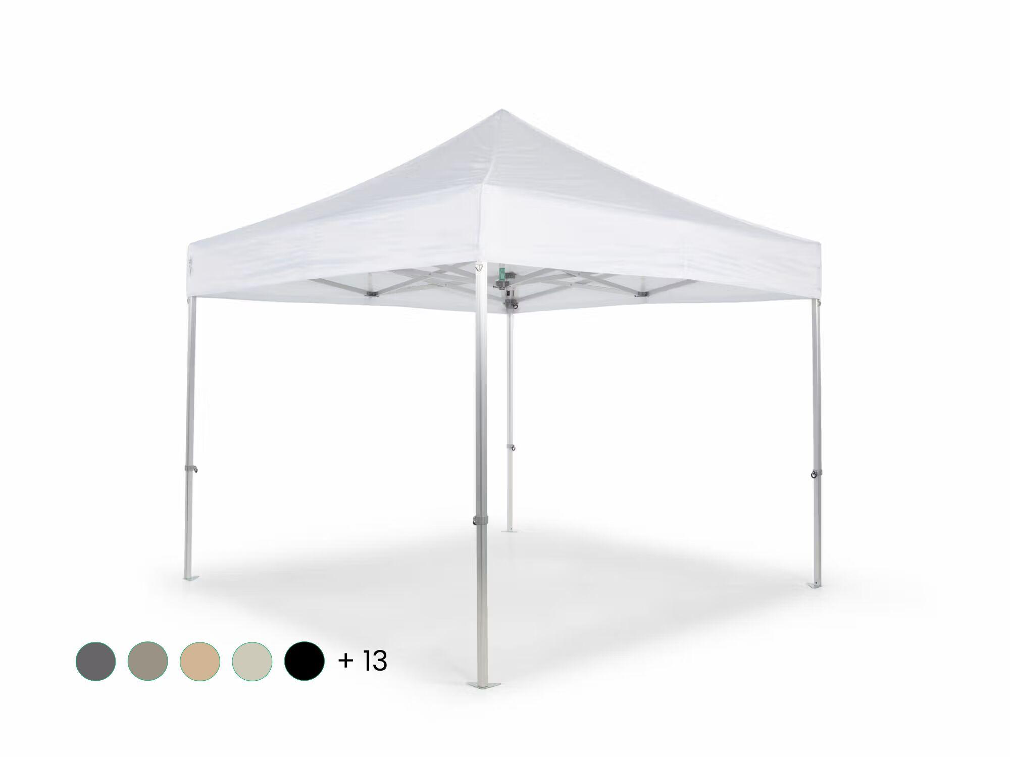 Folding tent AluForce with roof - 3x3m - Polyester White
