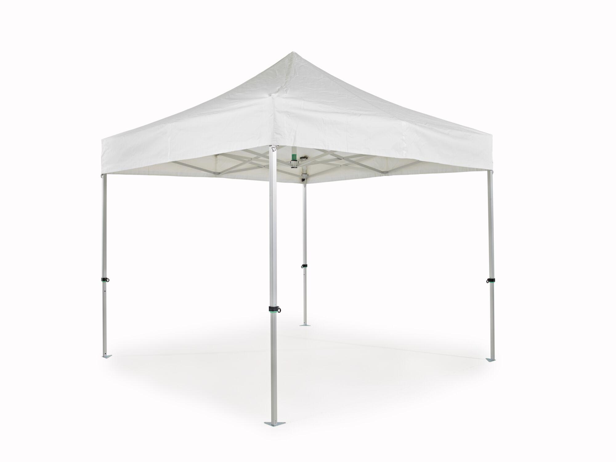 Folding tent AluForce with roof - 3x3m - PVC (matt) White