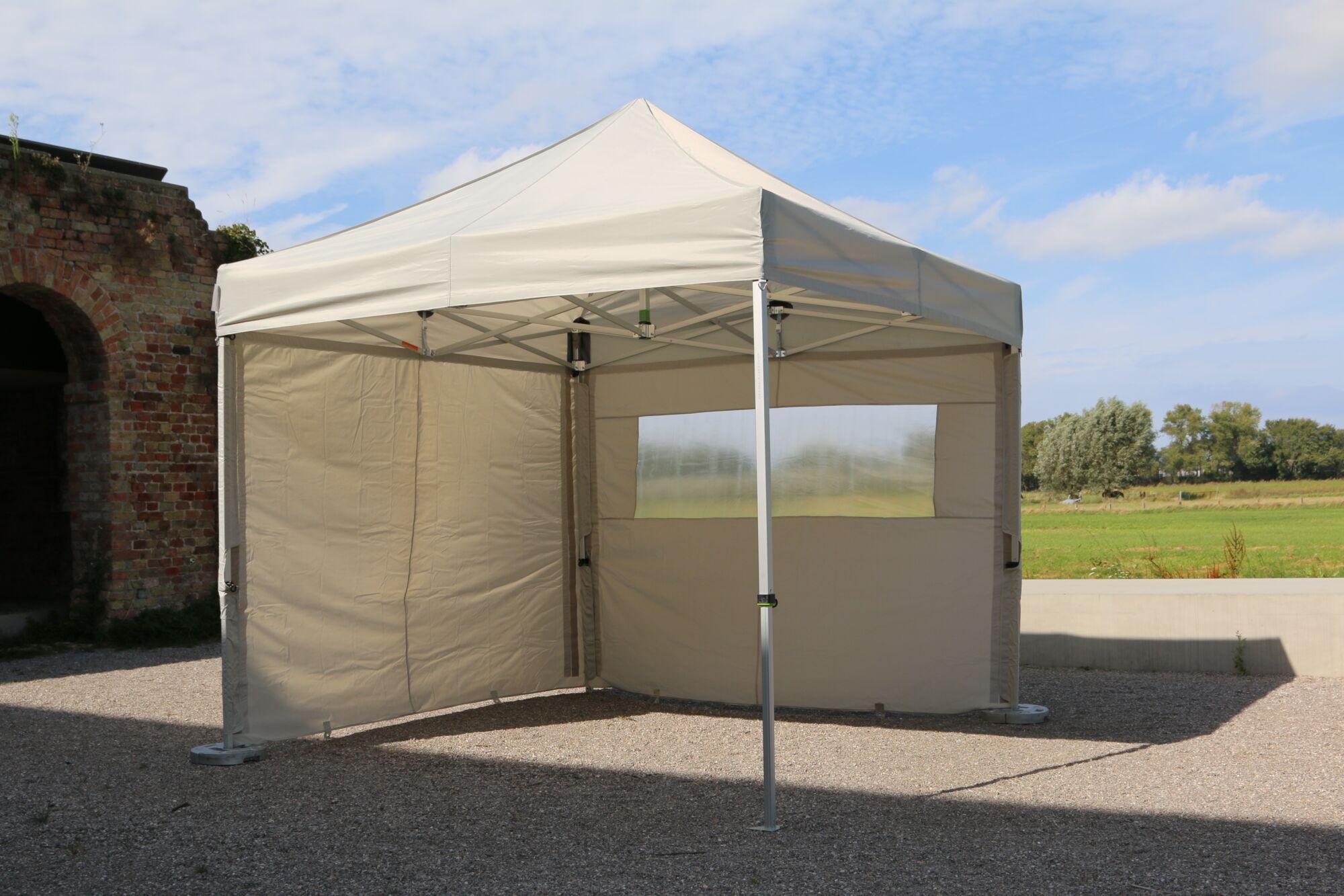 Vouwtent AluForce met dakzeil - 3x3m - Polyester Wit