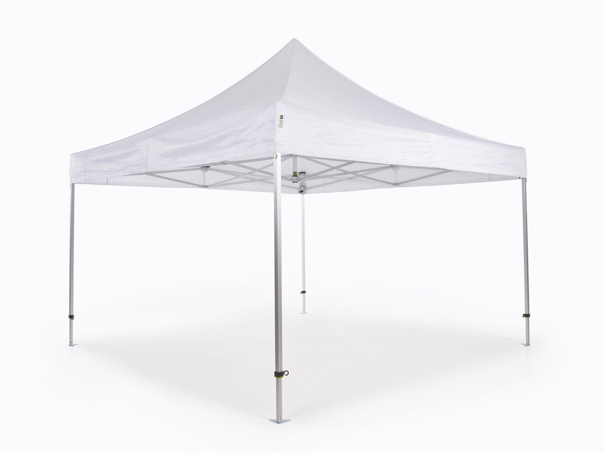 Folding tent AluForce with roof - 4x4m - Polyester White