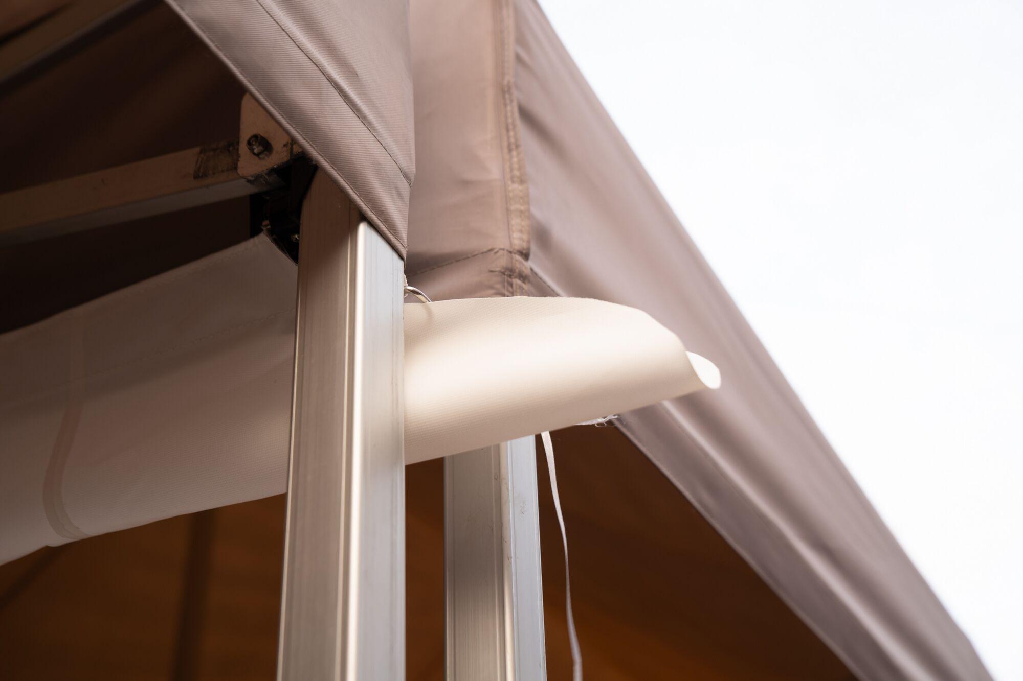 Folding tent Rain gutter - 3m White