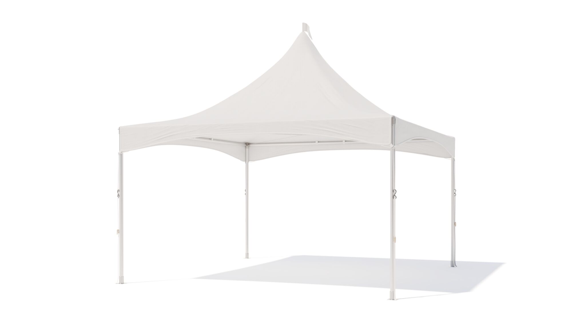 Pagoda tent keder round pole - without sidewalls - 4x4m Print