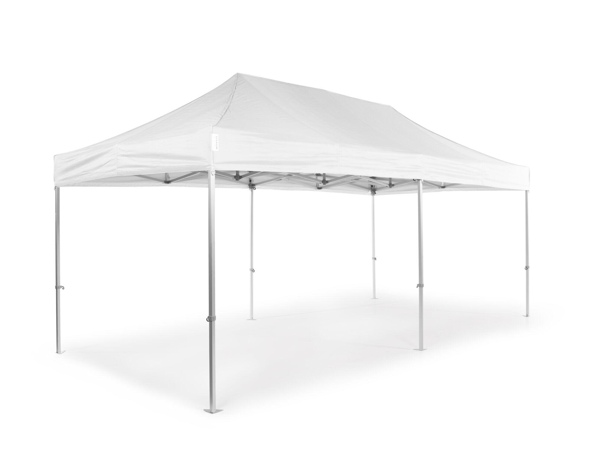 Folding tent AluLite with roof - 3x6m - Polyester White