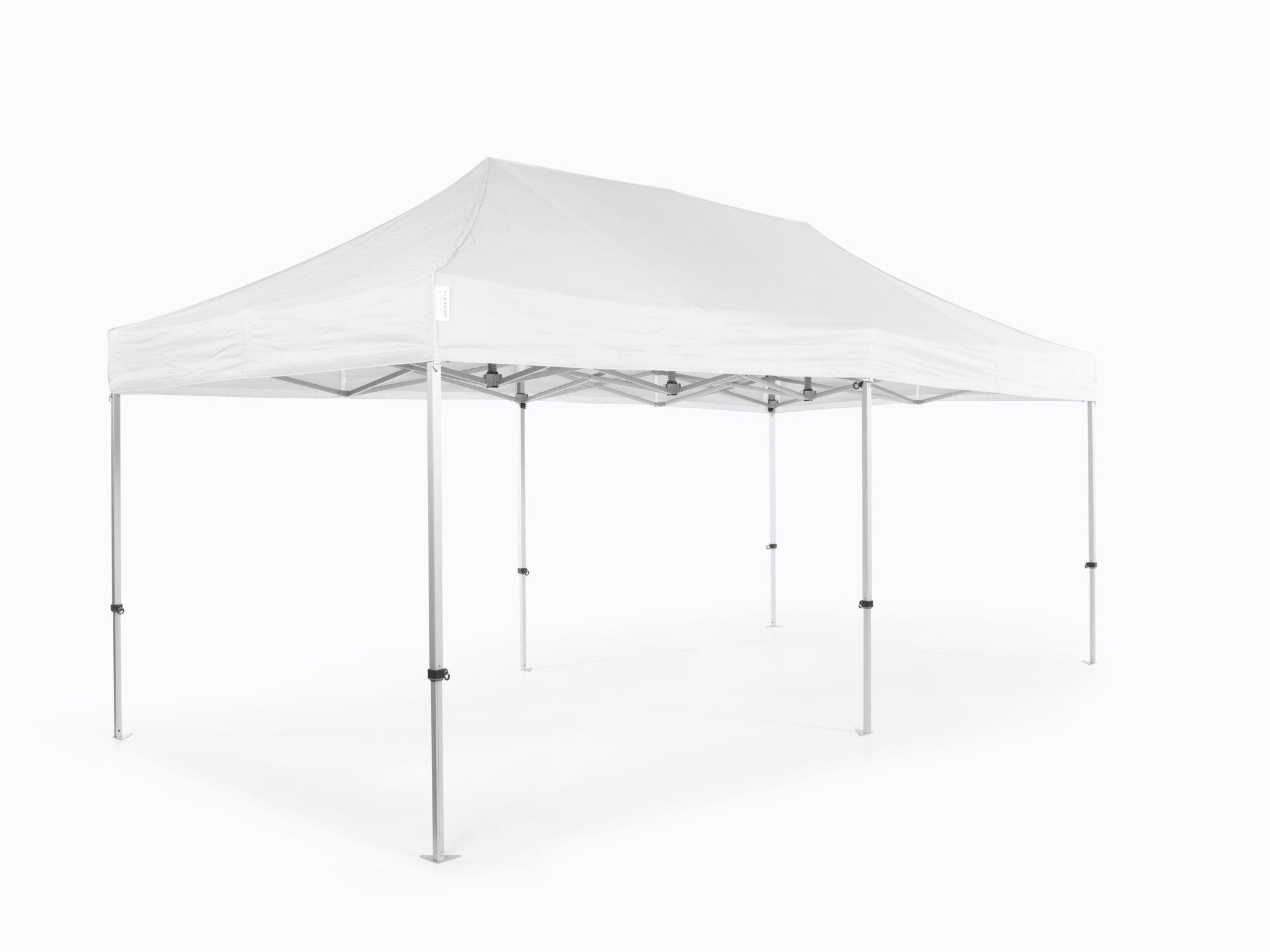 Folding tent AluForce with roof - 2,5x5m - Polyester White