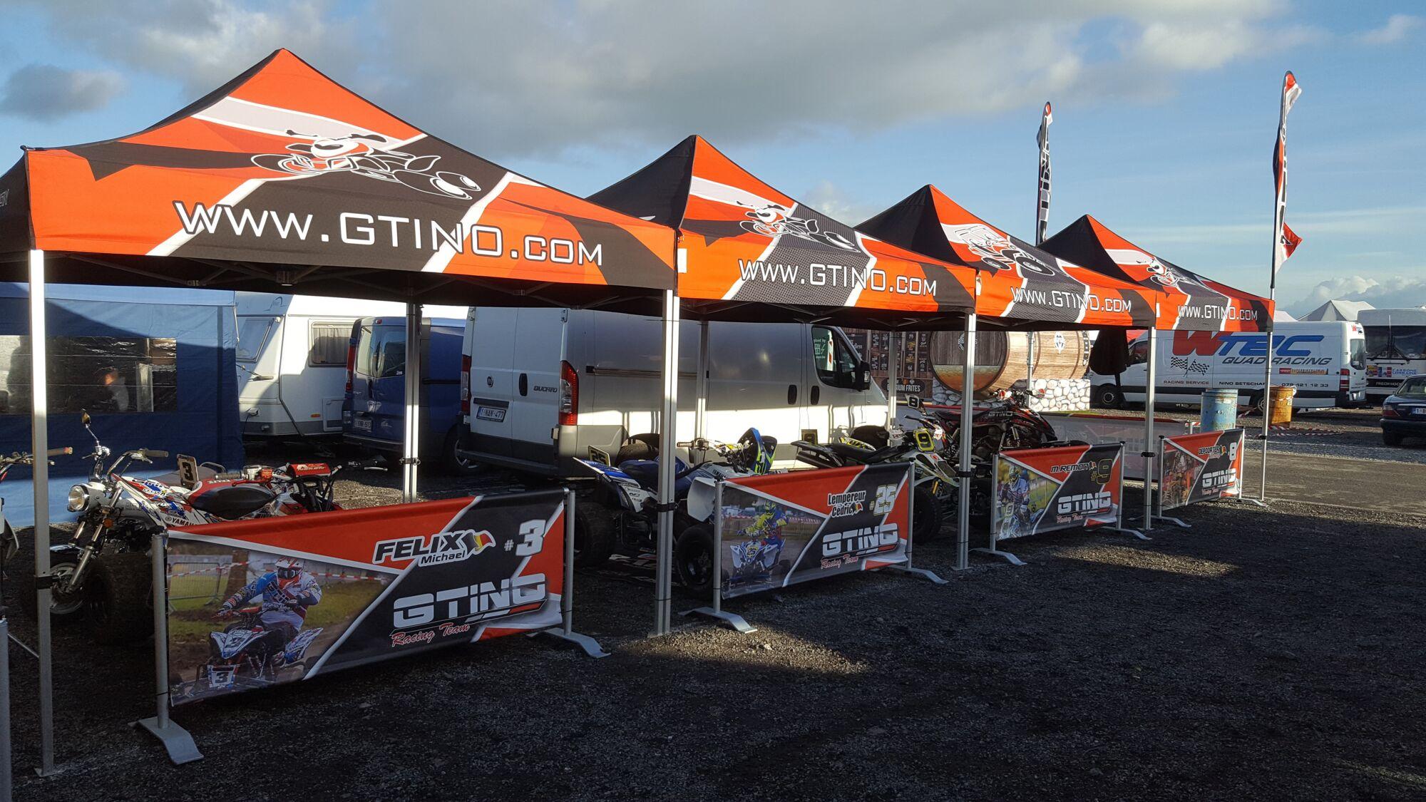 Vouwtent AluForce met dakzeil - 3x3m - Polyester Wit