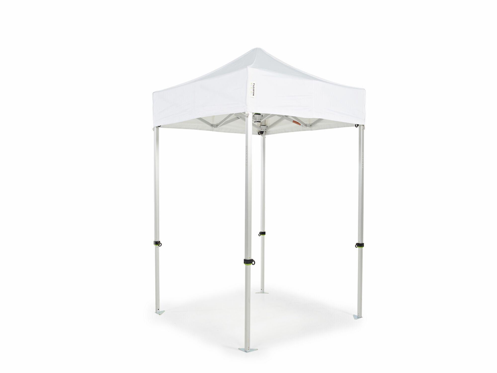 Folding tent AluForce with roof - 1,5x1,5m - Polyester White