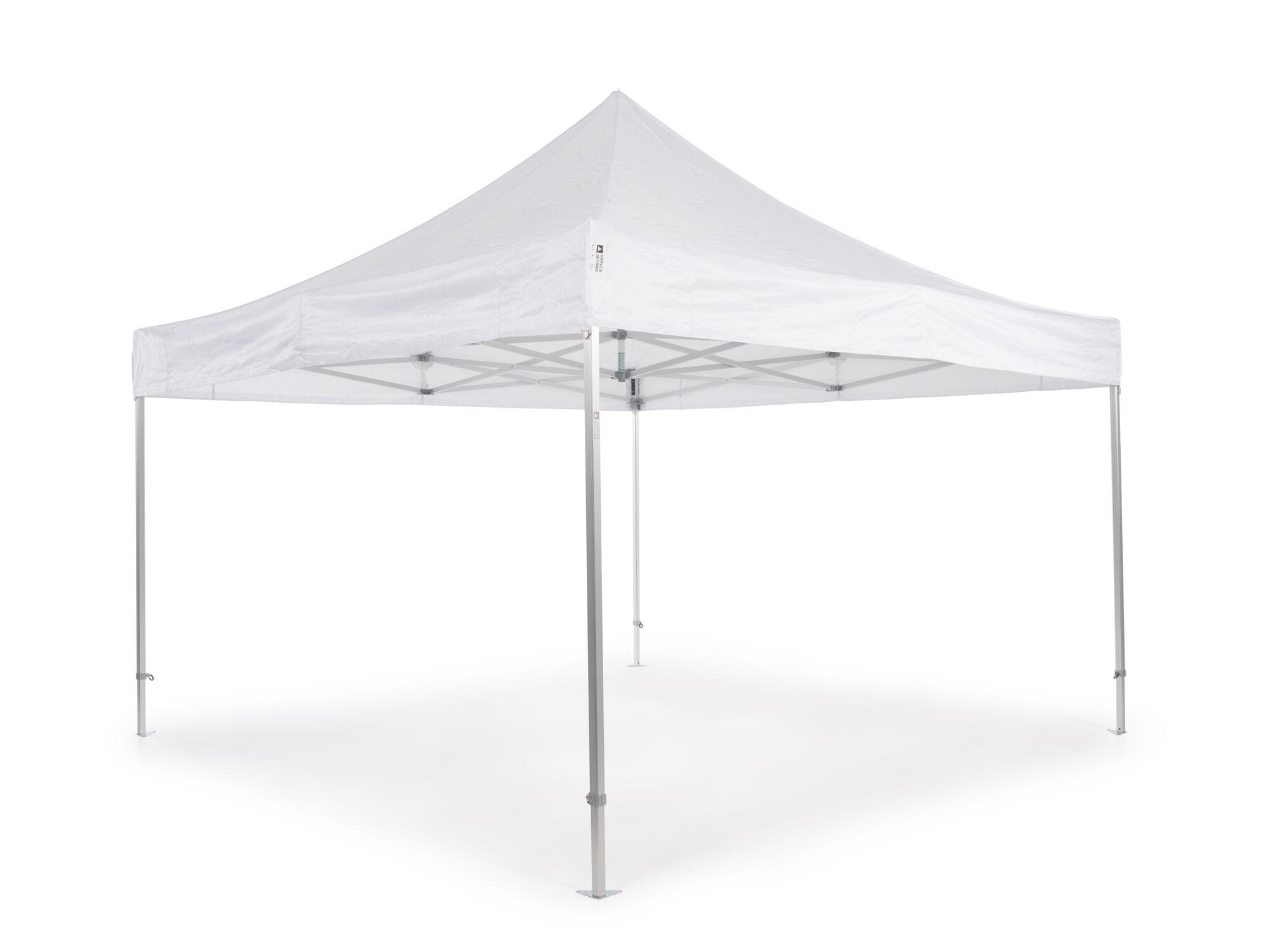 Folding tent AluLite with roof - 4x4m - Polyester White