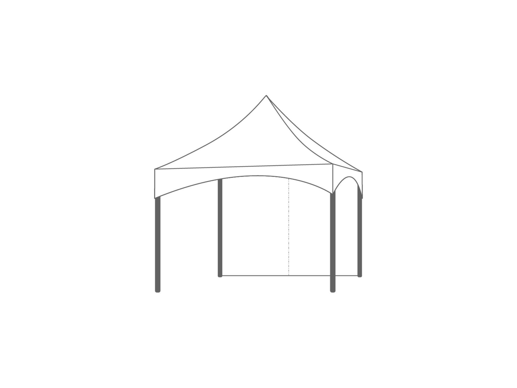Pagoda tent keder sidewall 3m White