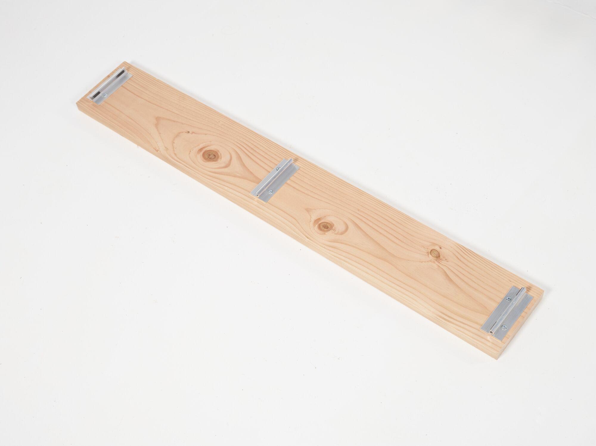 Assembled cassette floor with click-in system and cushioning - 1 x 2.5 m - pine wood