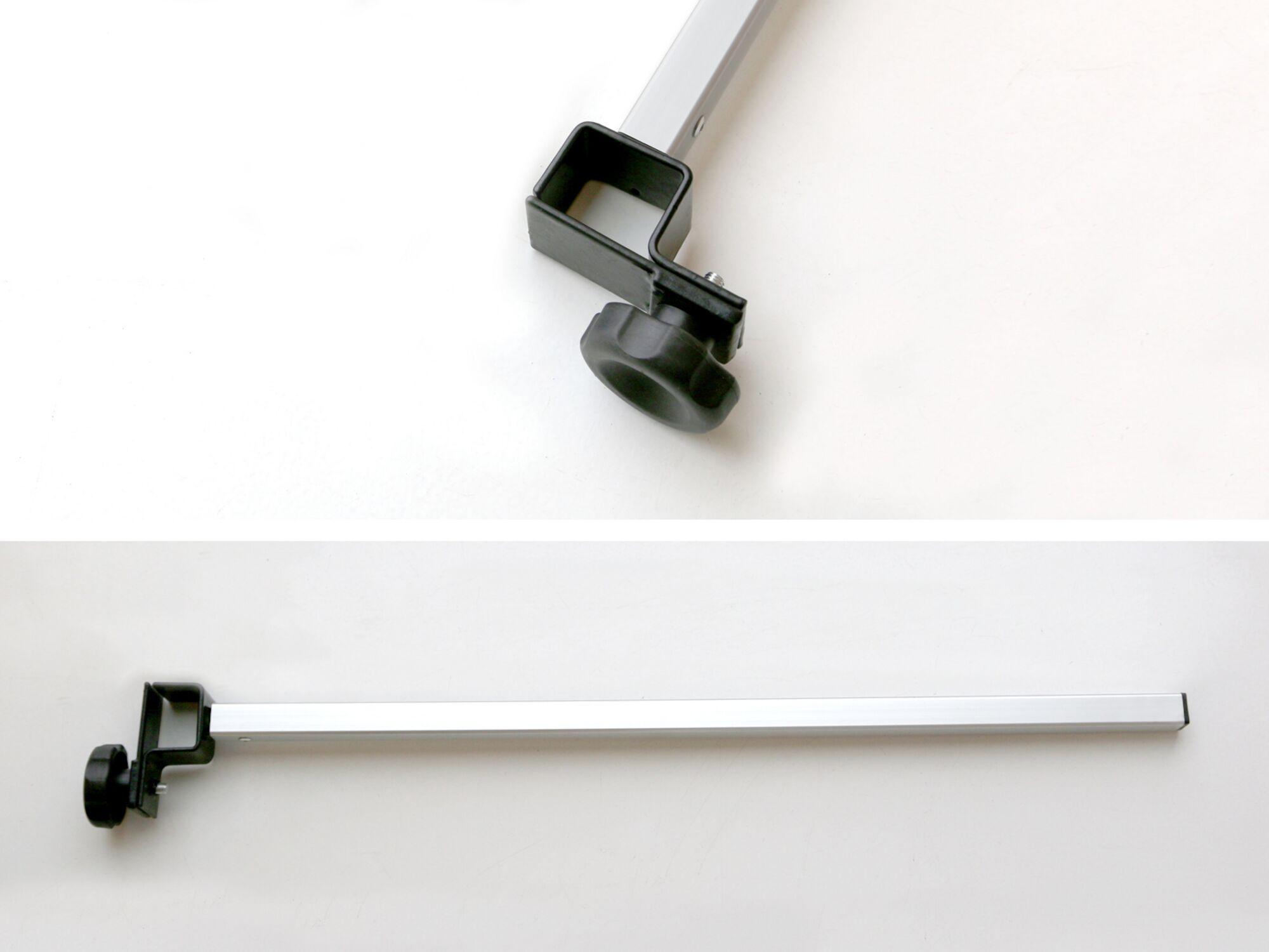Awning for folding tent bar corner