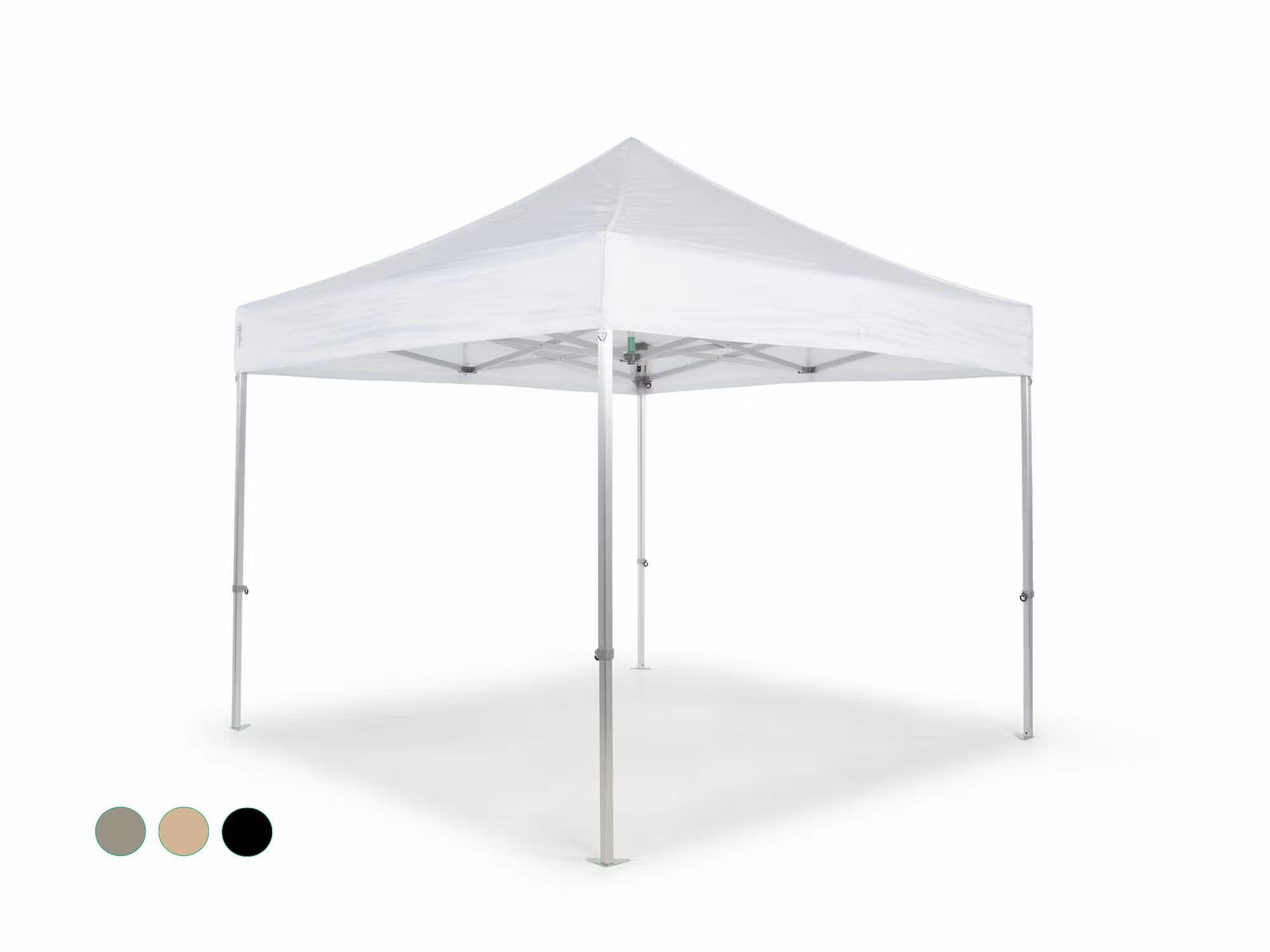 Folding tent AluForce with roof - 3x3m - PVC (matt) White