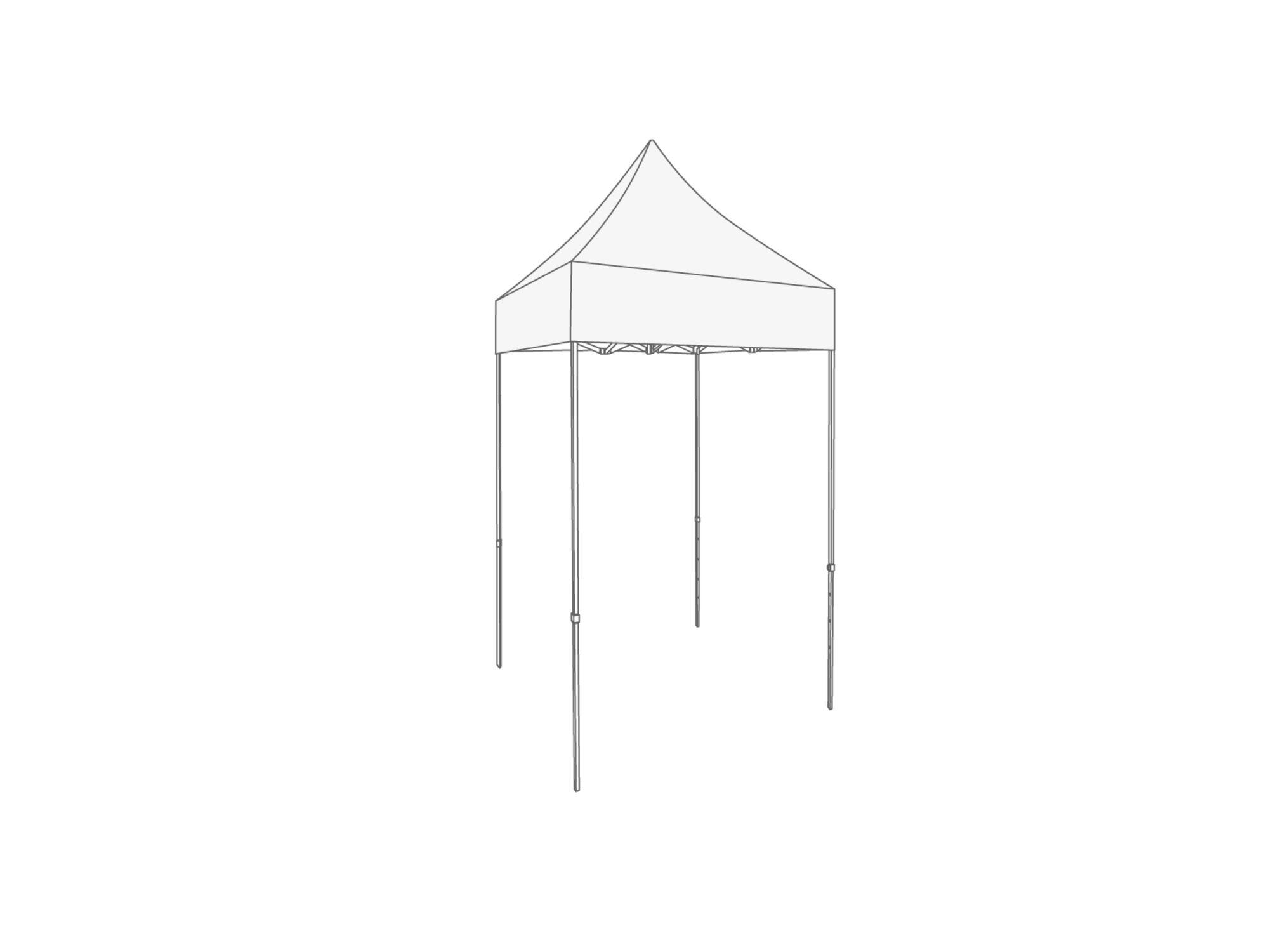 folding tent 1,5 x 1,5 white