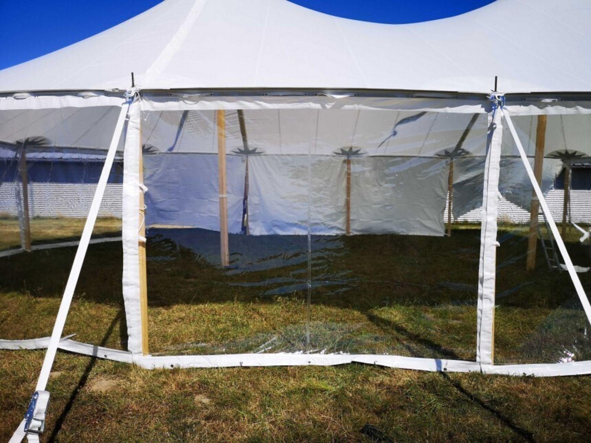 Sailcloth sidewall panorama - 2,44 m Clear