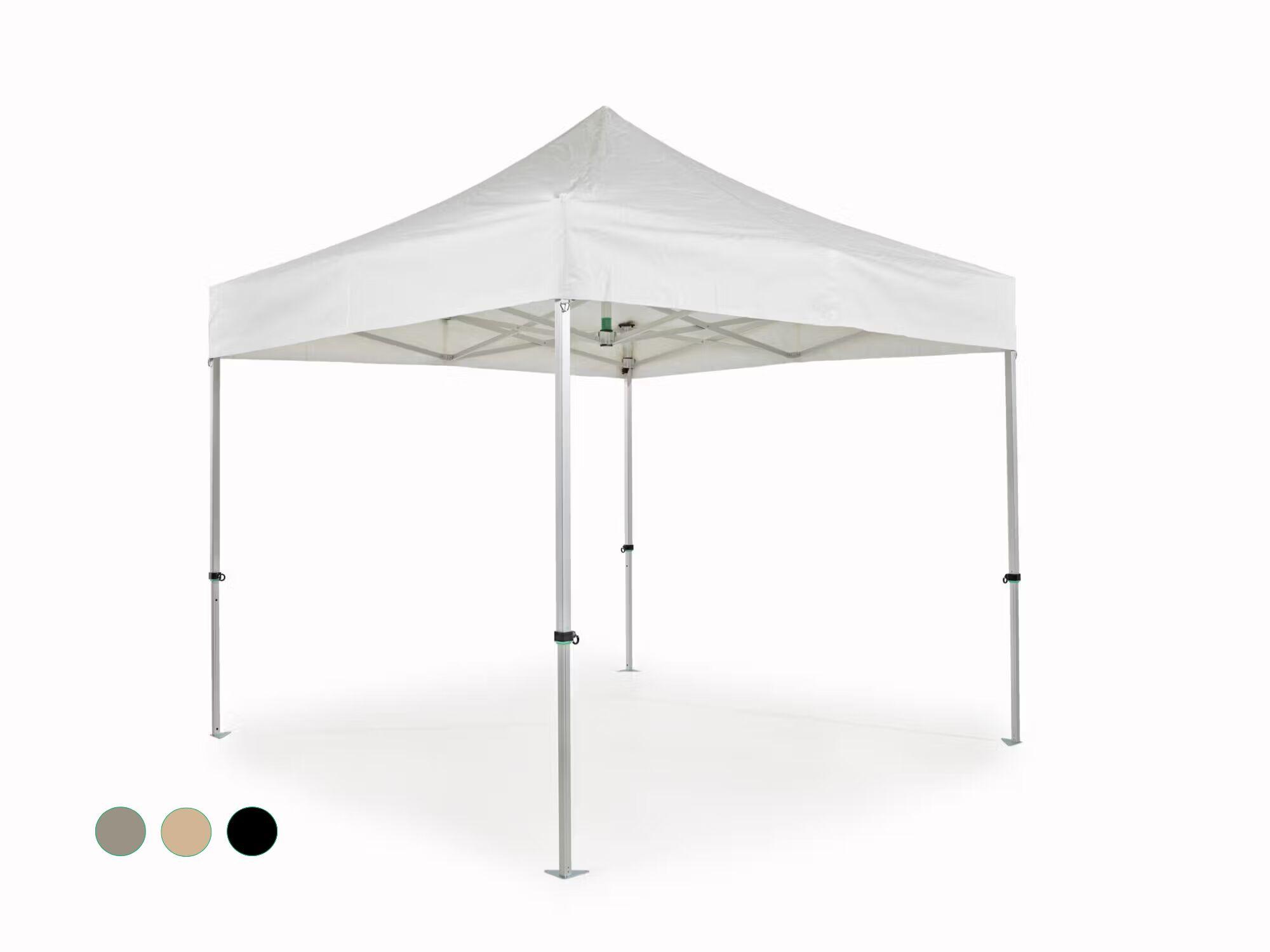 Carpa plegable AluForce con techo de PVC- 2,5X2,5m blanco