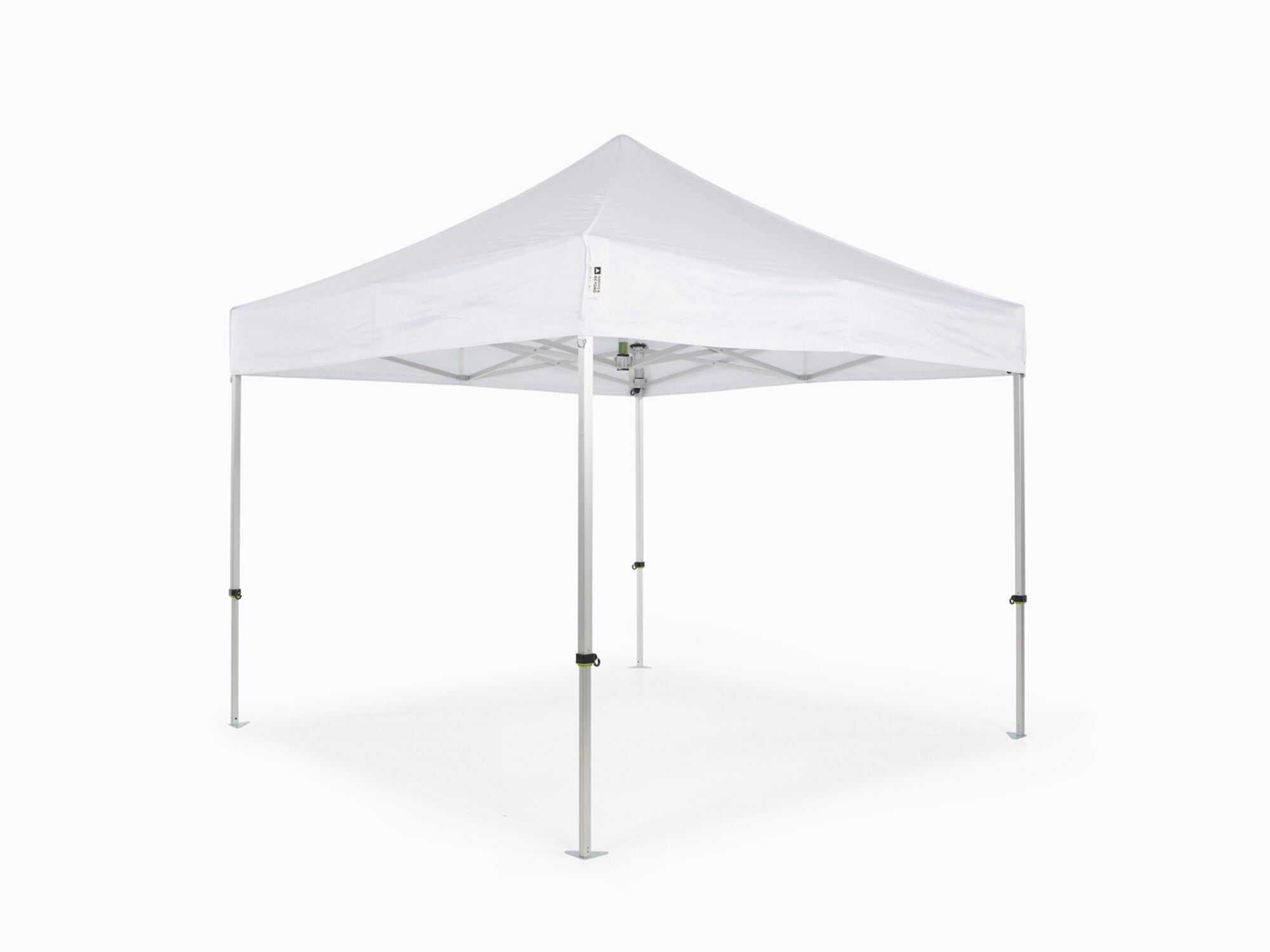 Folding tent AluForce with roof - 3x3m - Polyester White