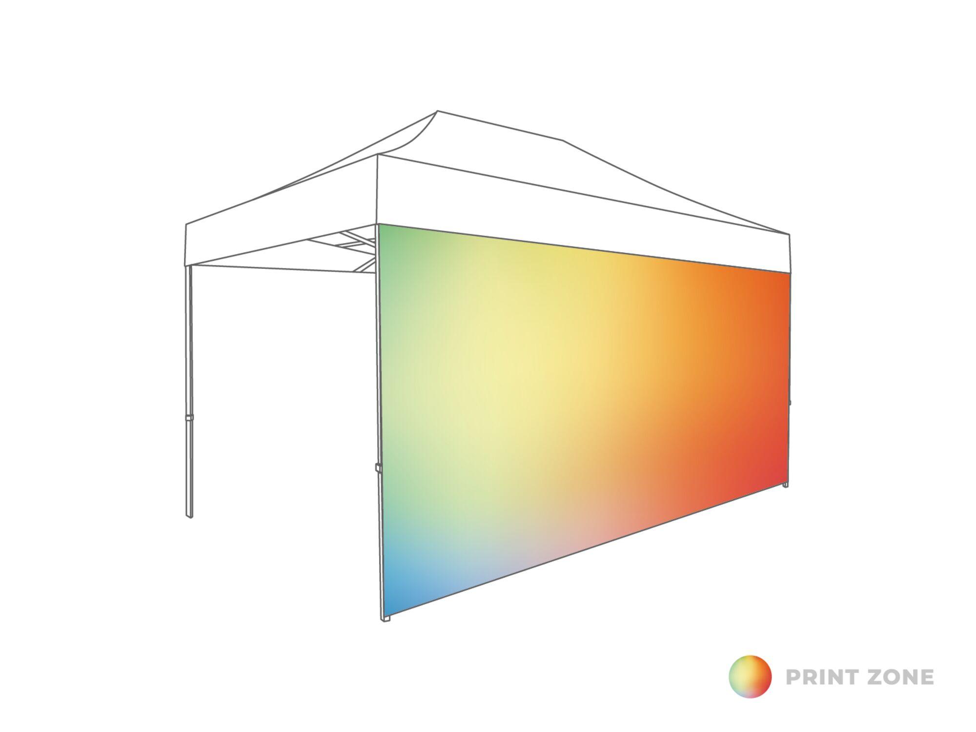 Digital print - PVC Sidewall folding tent - 4,5m