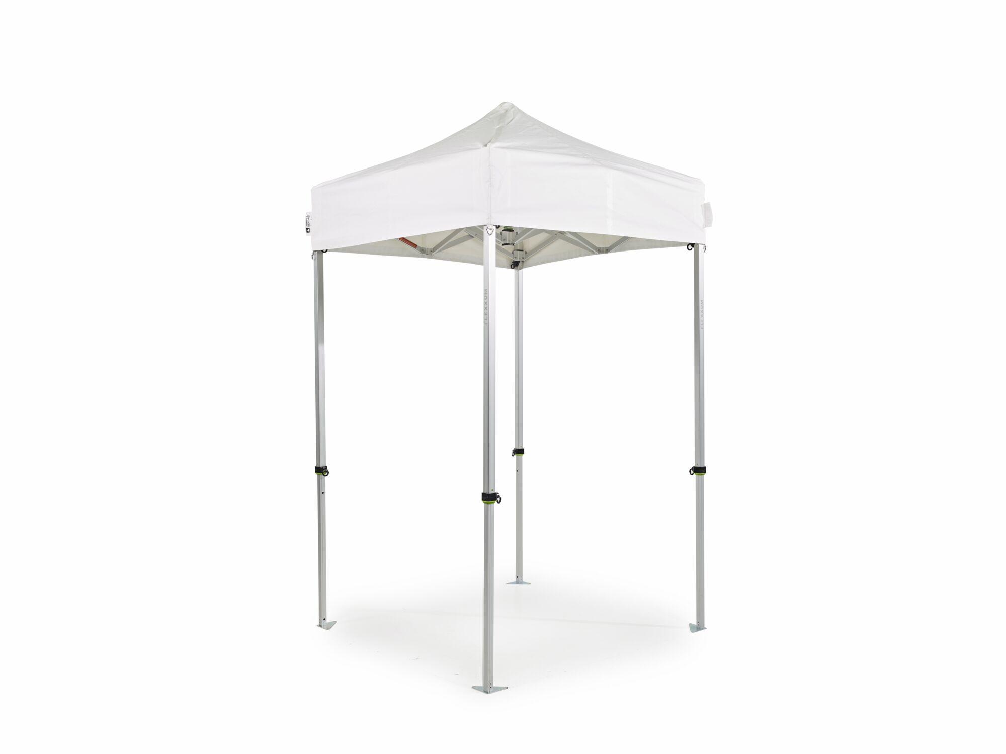 Folding tent AluForce with roof - 1,5x1,5m - PVC (matt) White