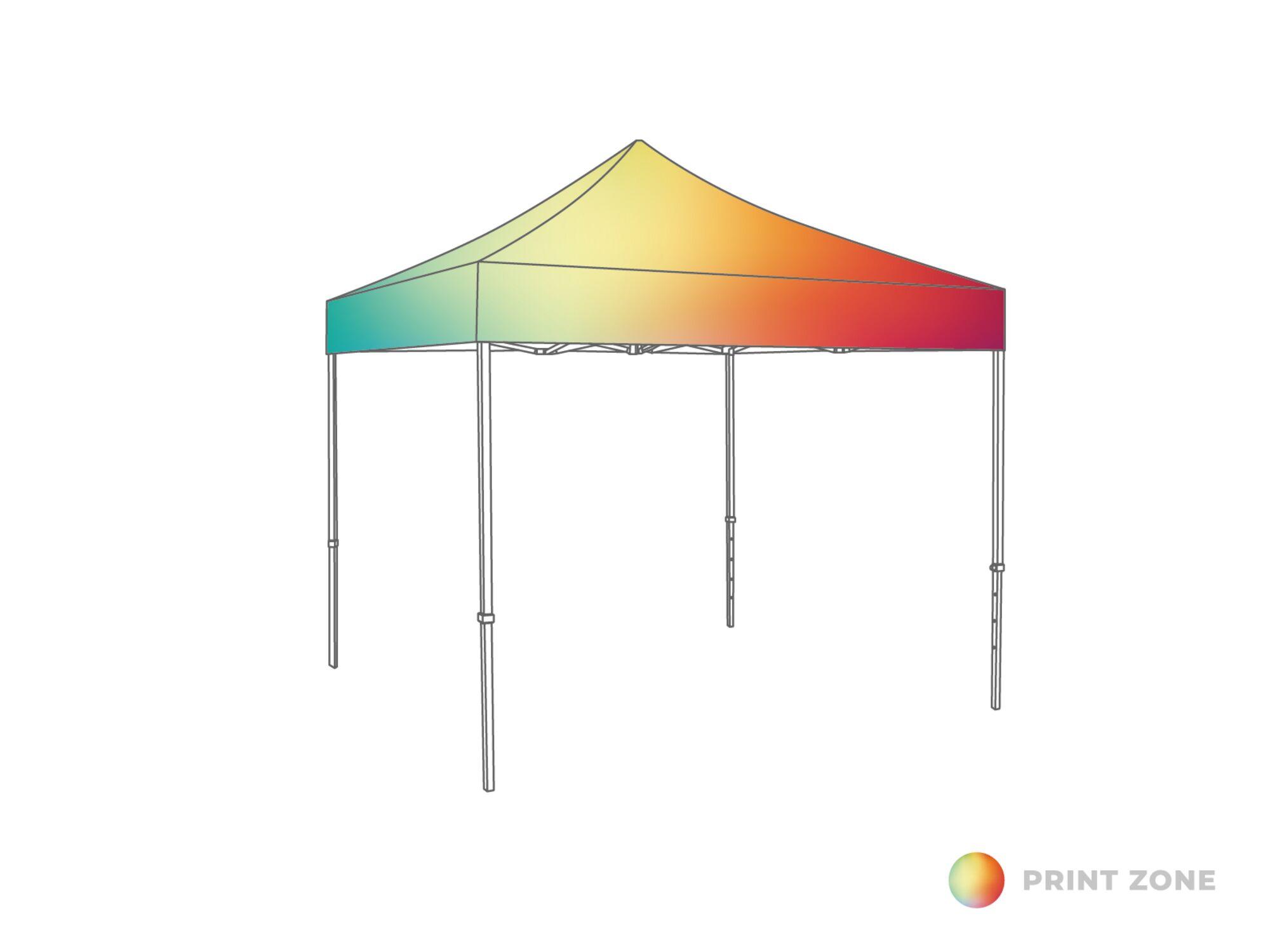 Digital print Roof folding tent - 3x3m