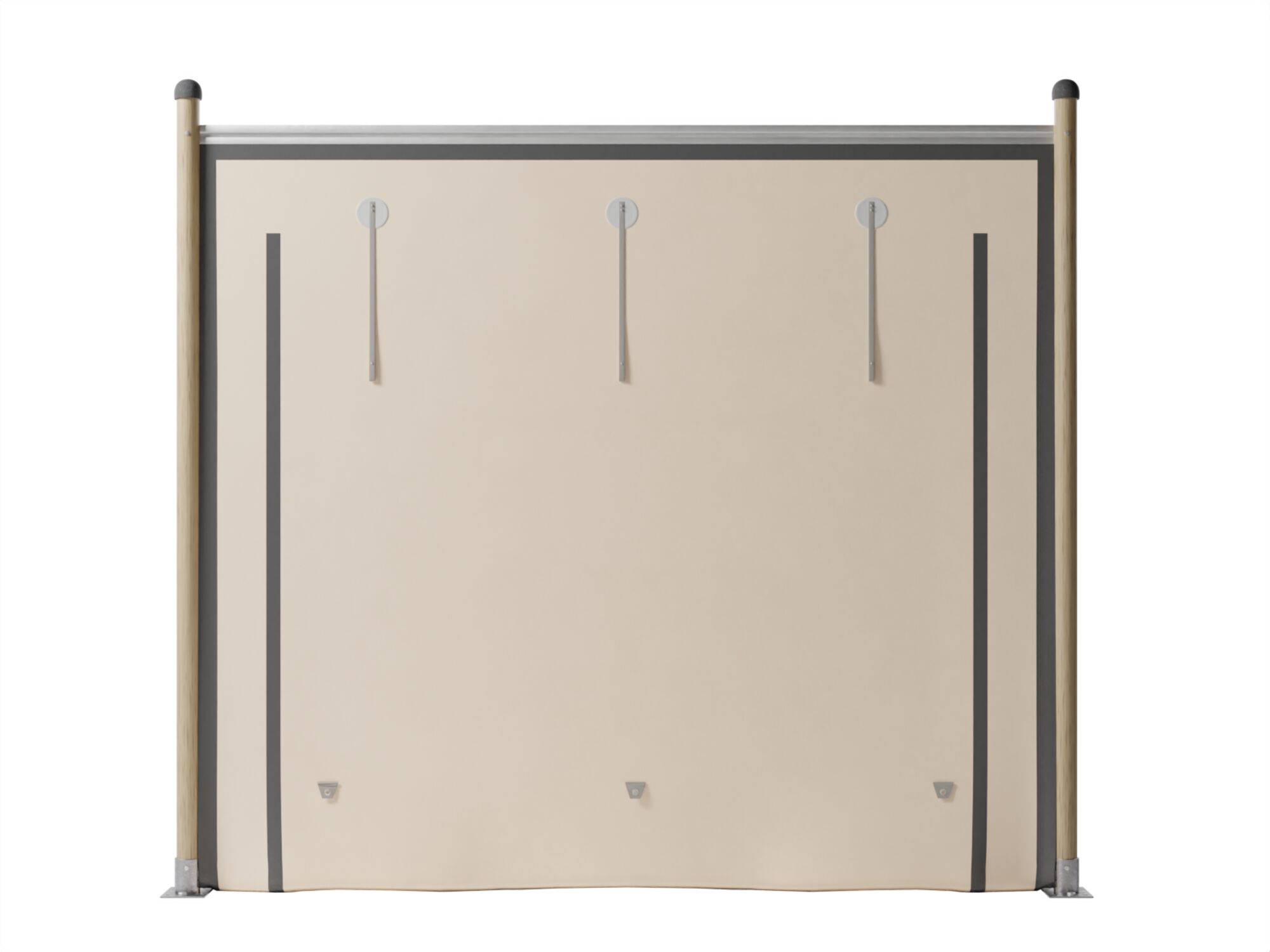 Paroi latérale Triflexx - base - 3 x 2,75 m - sans fenêtre Sable/Crème